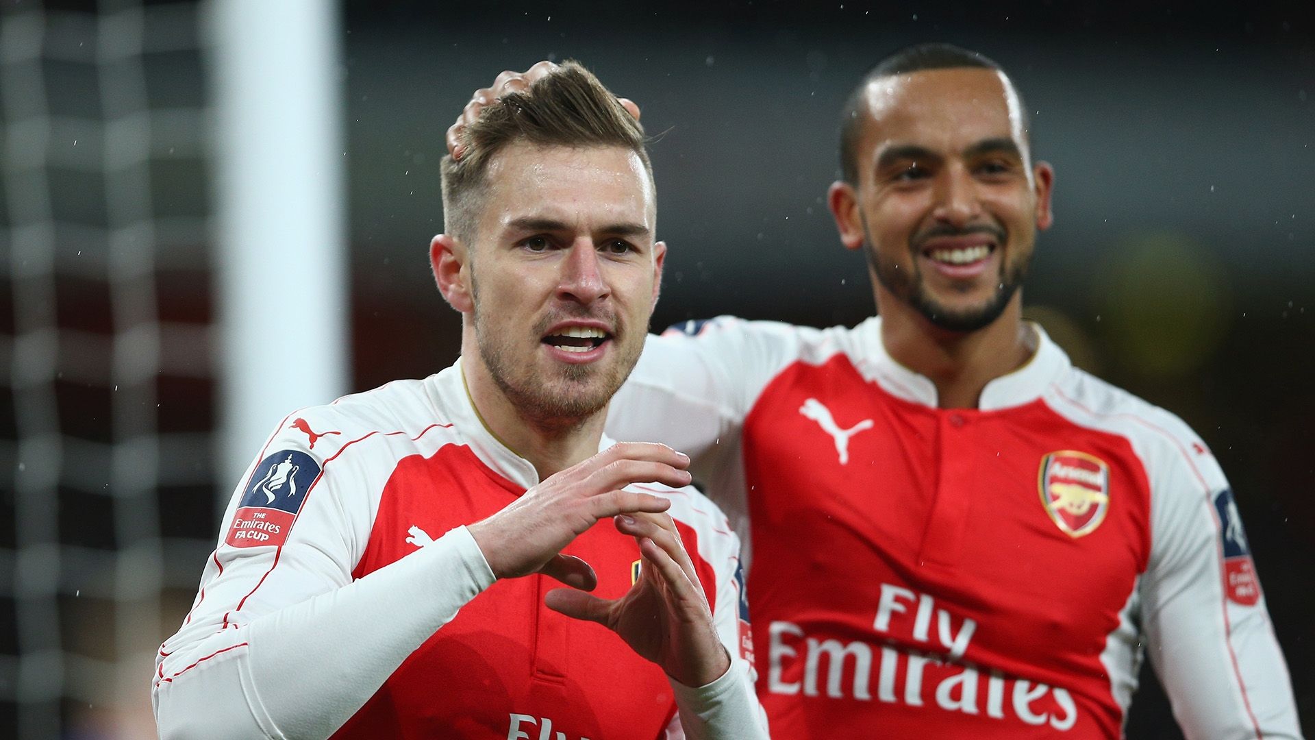 Aaron Ramsey Theo Walcott Arsenal Sunderland FA Cup 3rd round 09012016