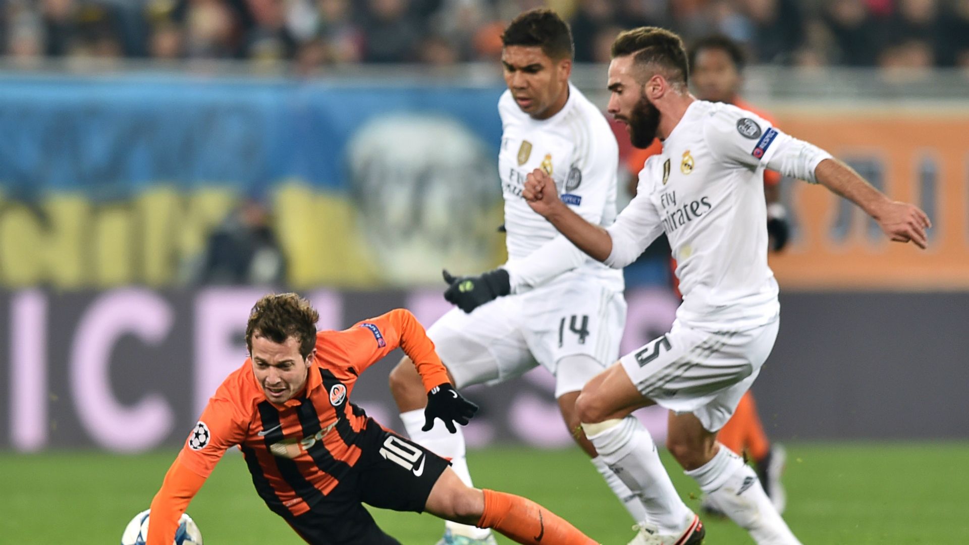 Casemiro, Dani Carvajal | Shakhtar Donetsk x Real Madrid | 25/11/2015