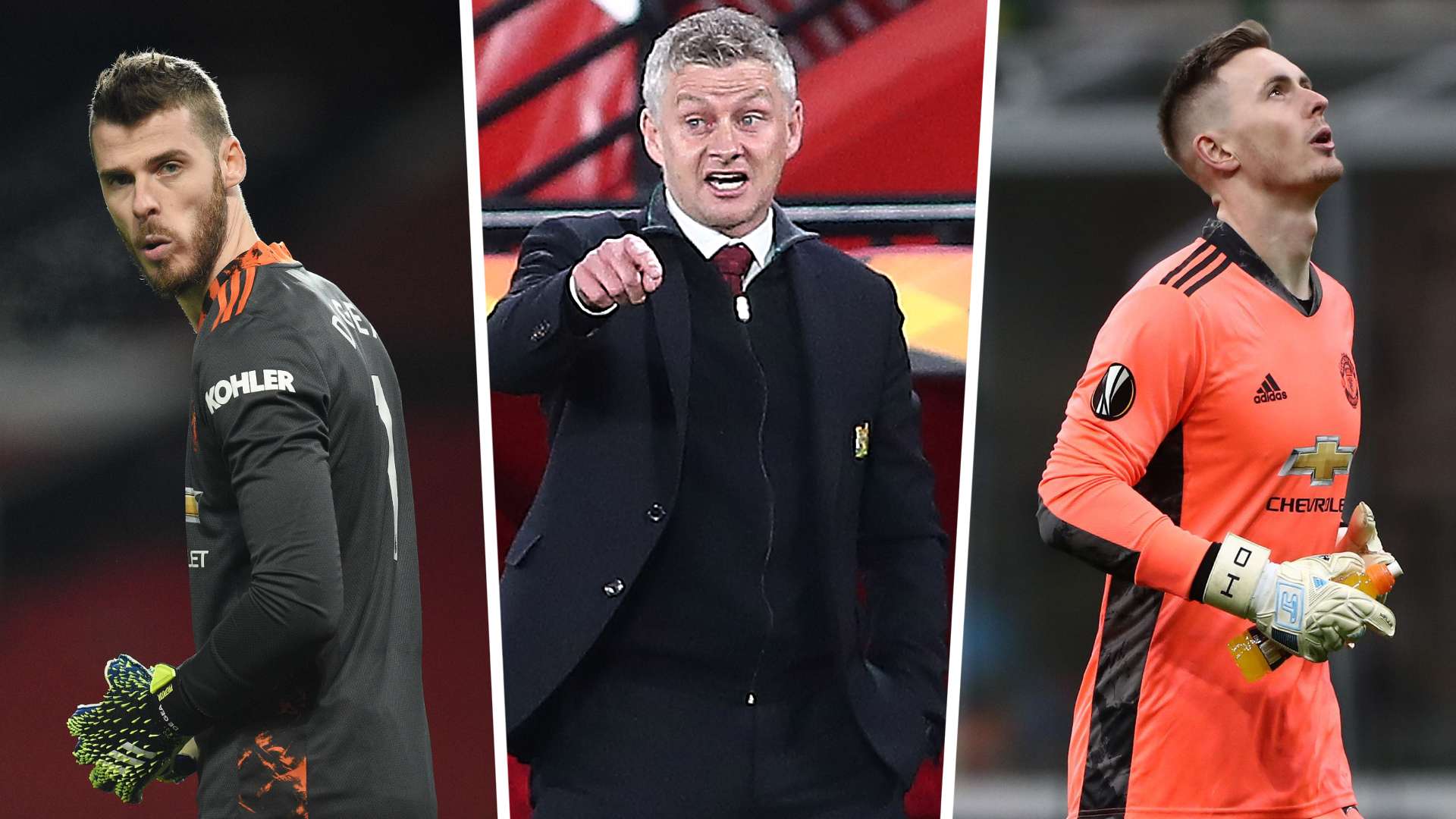 Henderson, De Gea, Solskjaer