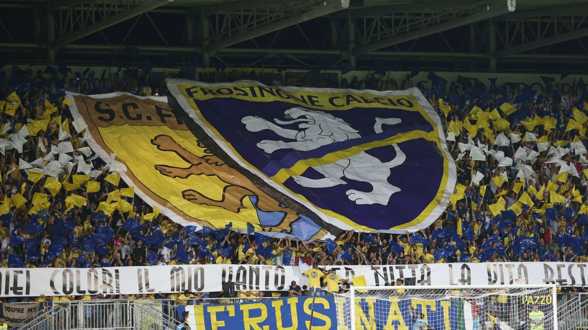 Frosinone fans at Benito Stirpe Stadium 09232018