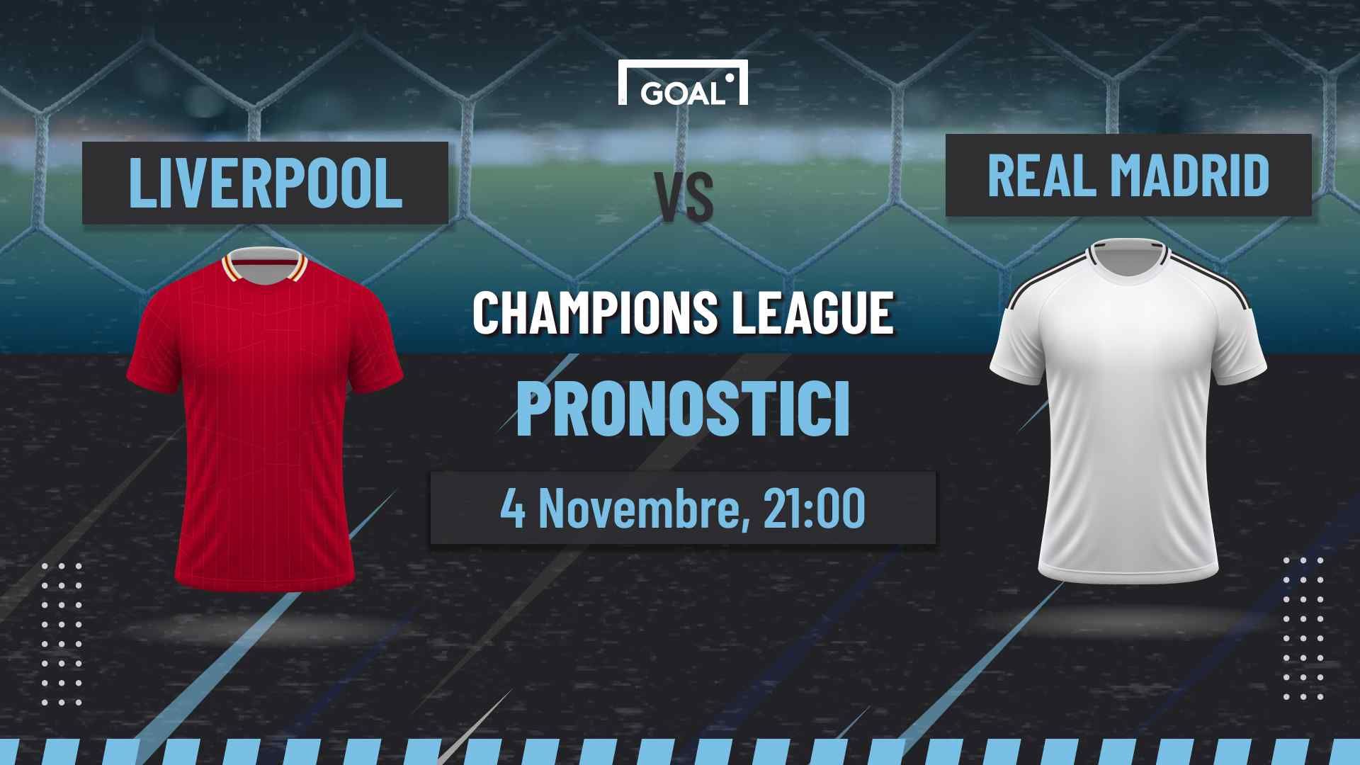 pronostici Liverpool - Real Madrid
