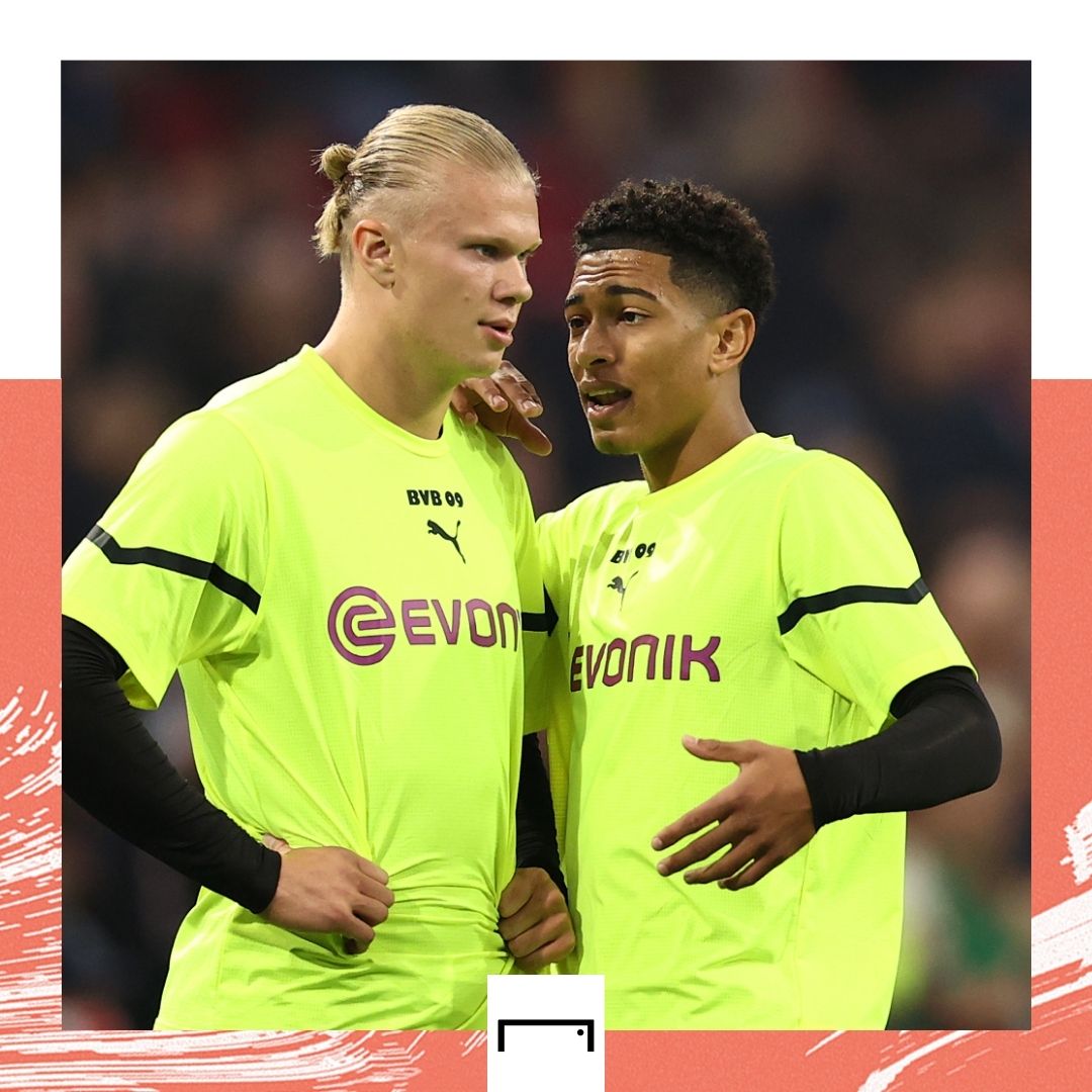 Erling Haaland Jude Bellingham Borussia Dortmund GFX