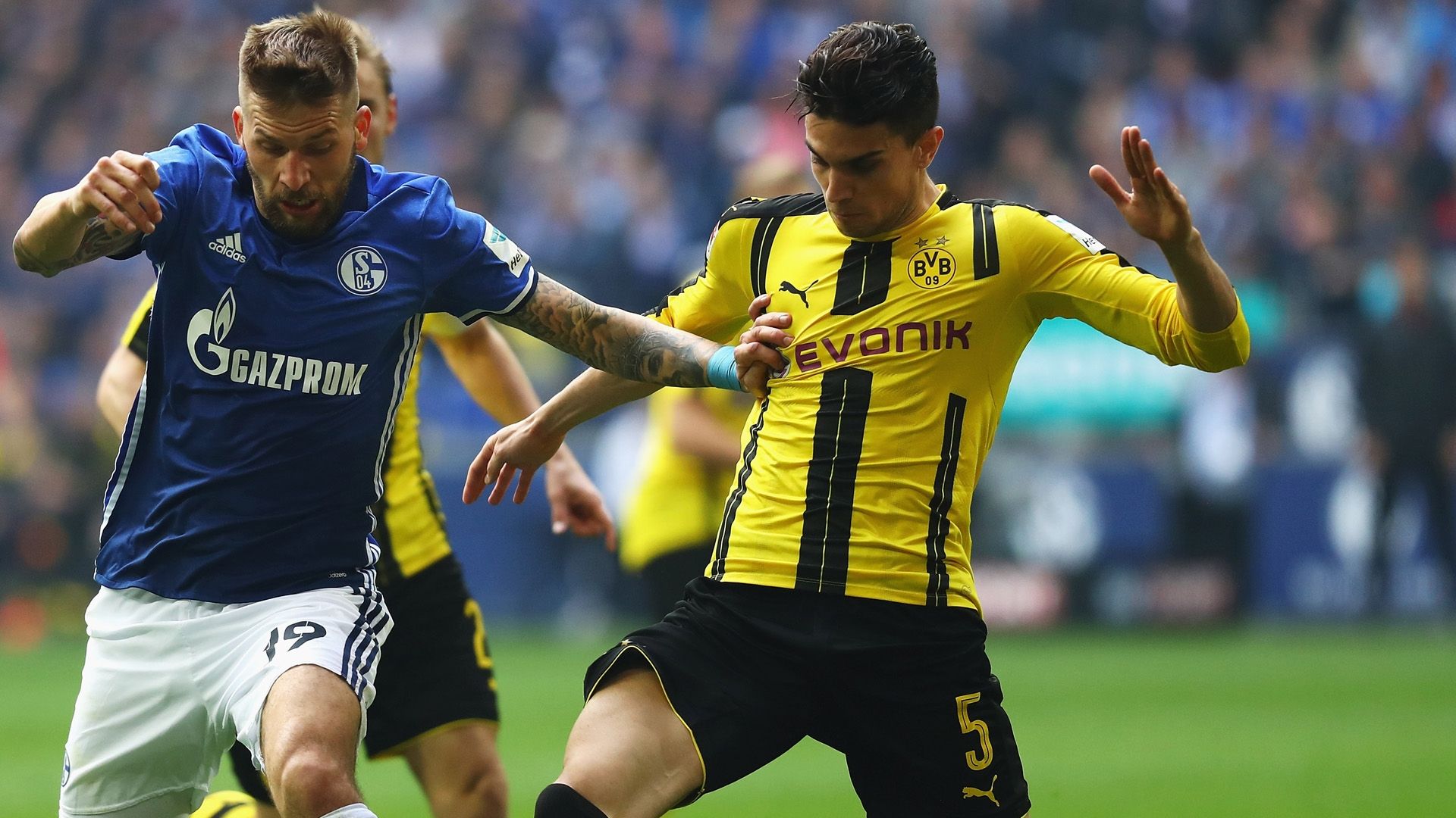 guido burgstaller marc bartra schalke 04 borussia dortmund bundesliga 040117