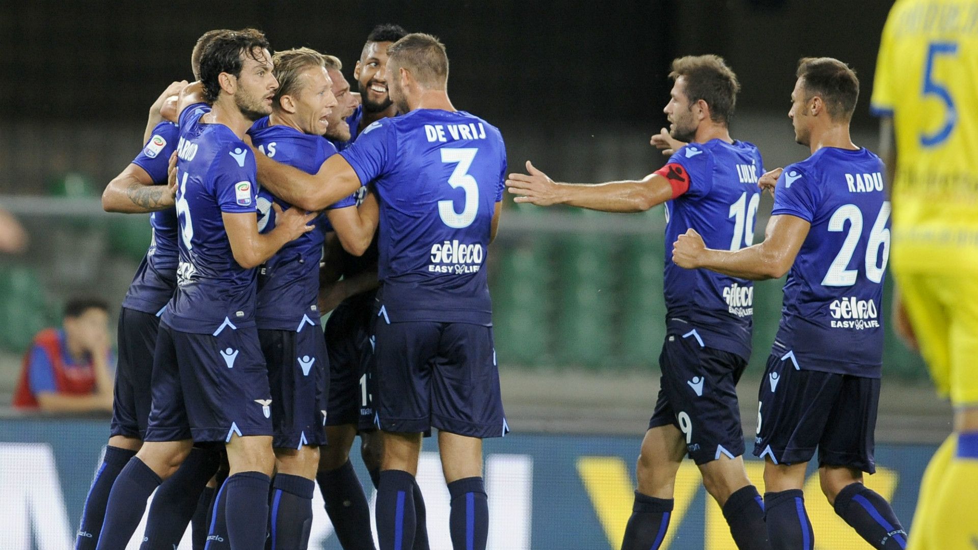 Lazio celebrates Chievo Serie A