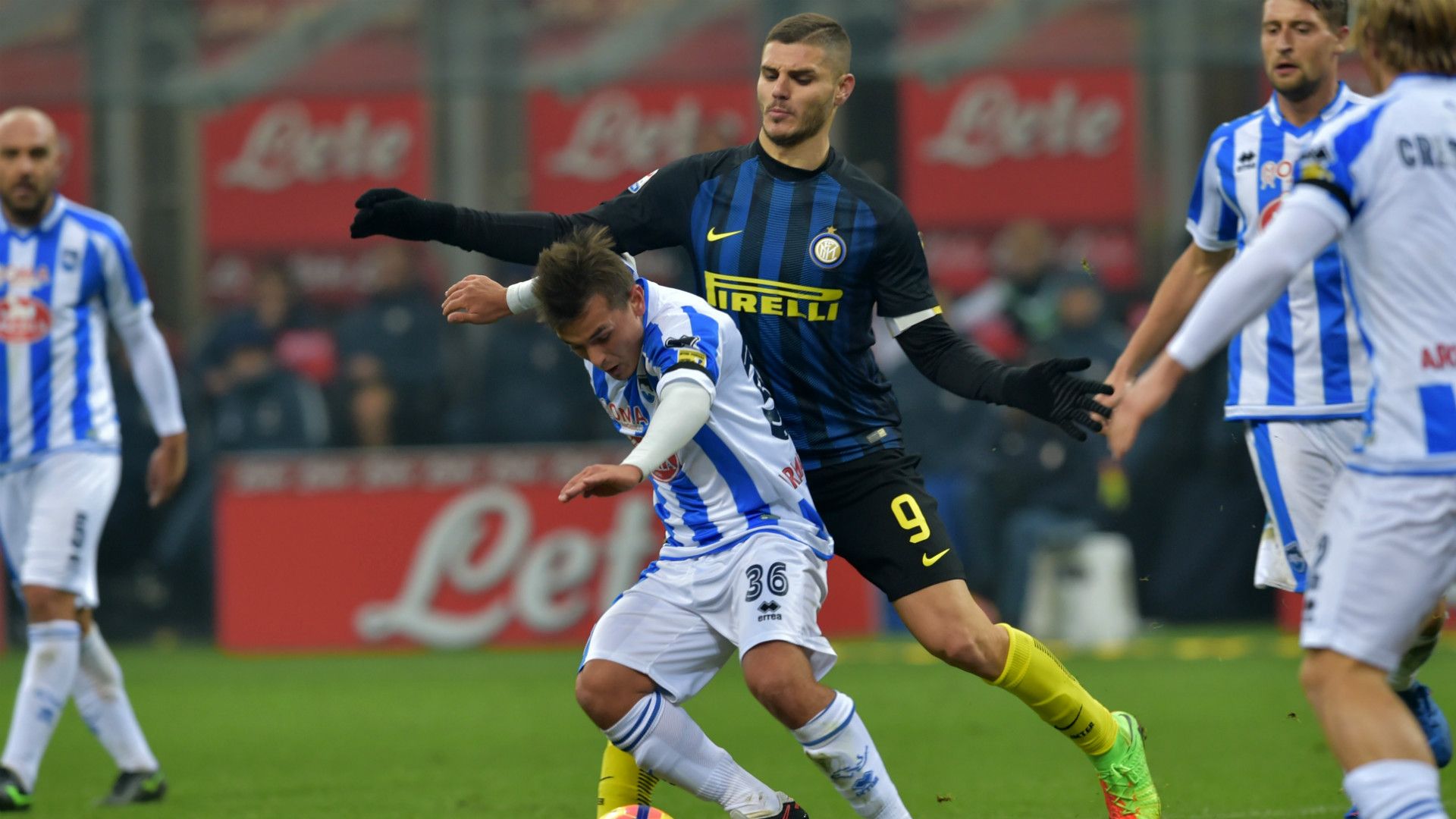 Cubas Icardi Inter Pescara Serie A 28012017