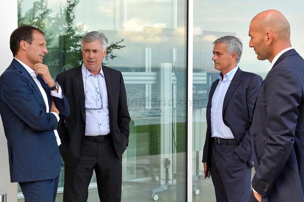 Allegri Zidane Ancelotti Mourinho