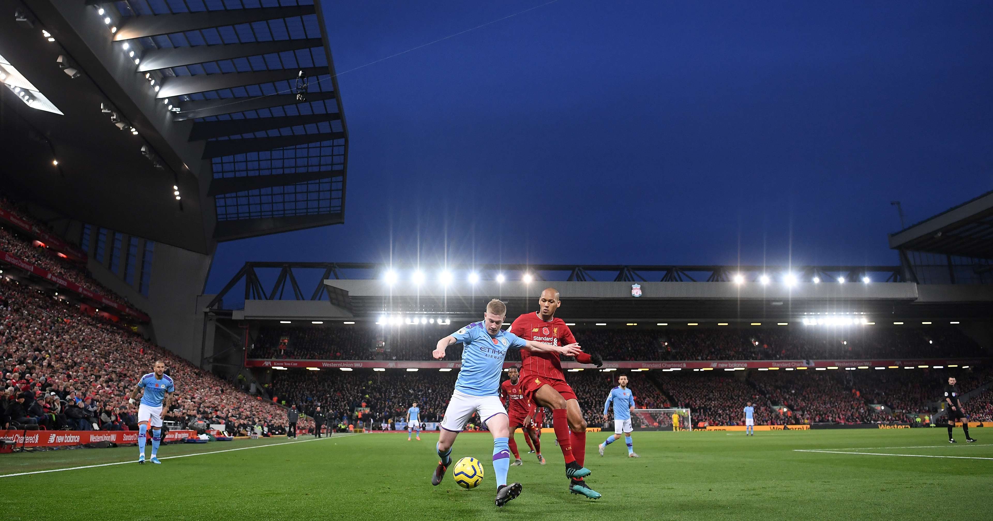 Kevin de Bruyne Fabinho Liverpool Manchester City 11/10/19