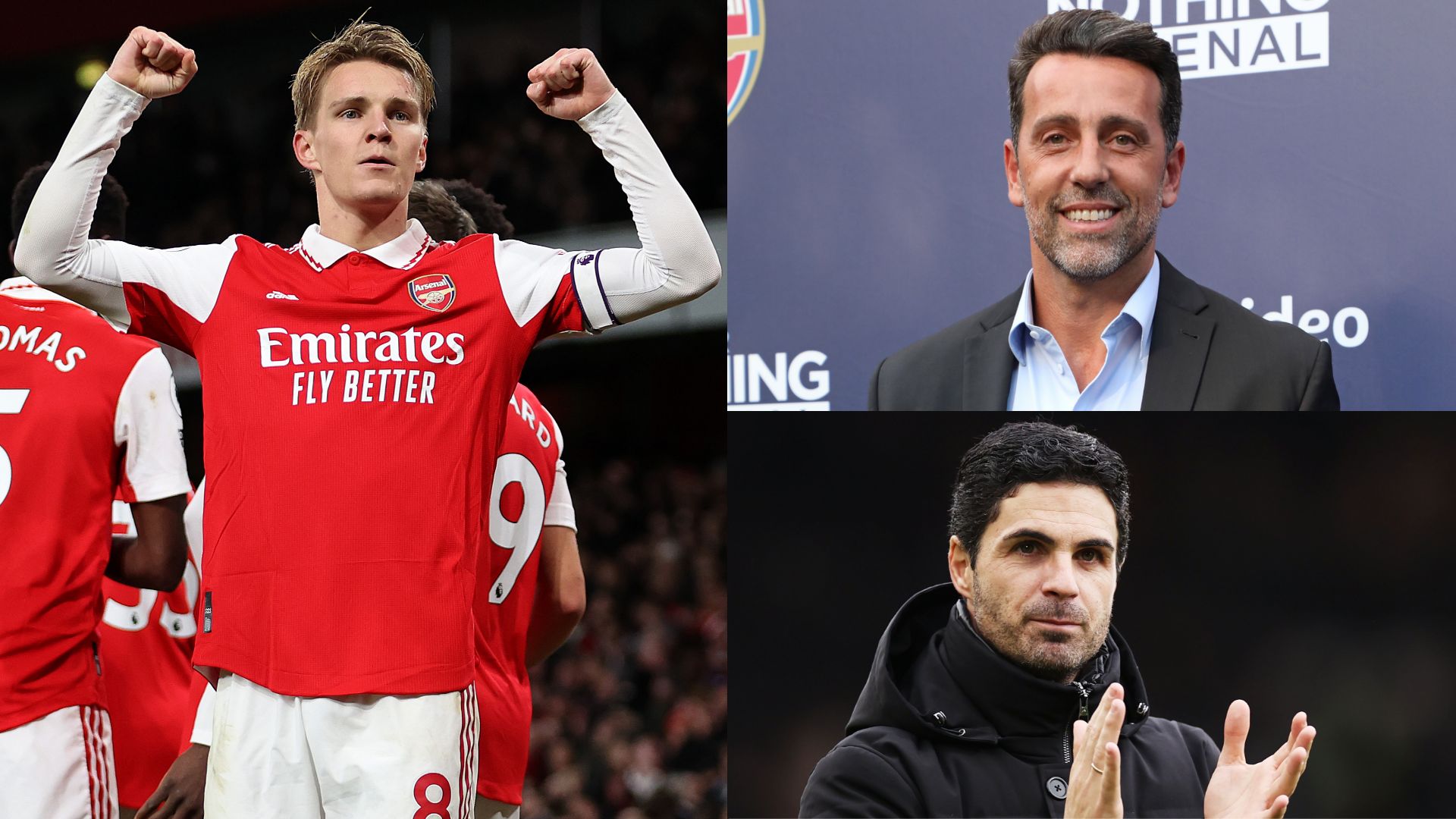 Edu Mikel Arteta Martin Odegaard Arsenal