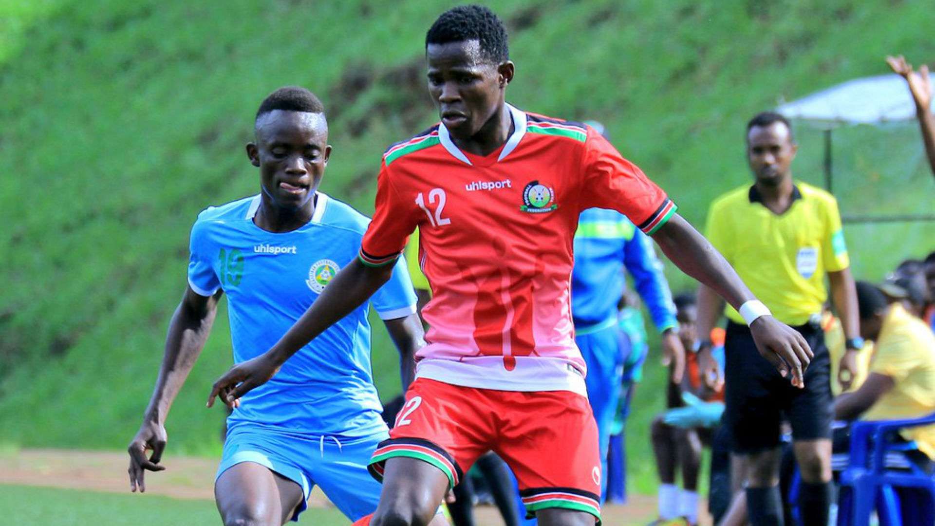 Rising Stars midfielder Joshua Nyatini in action in favor of Kenya.