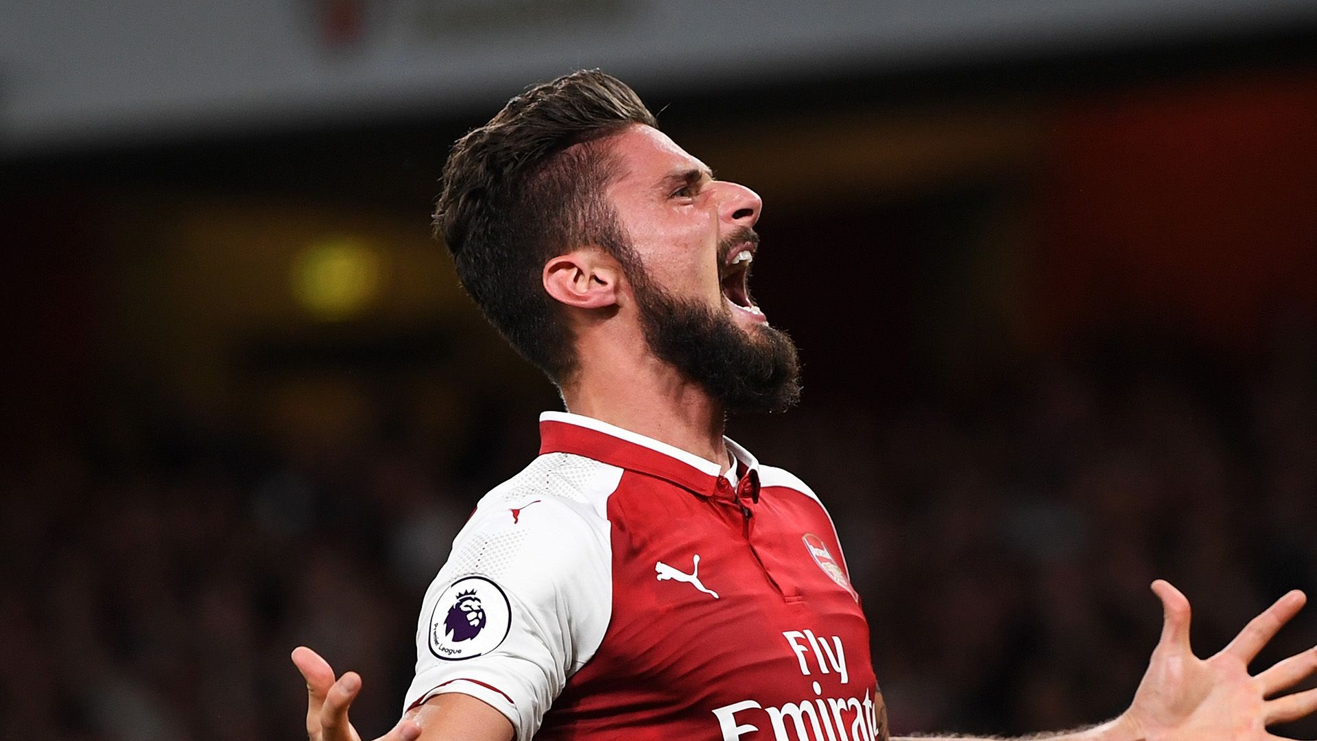 Olivier Giroud Arsenal Leicester City Premier League
