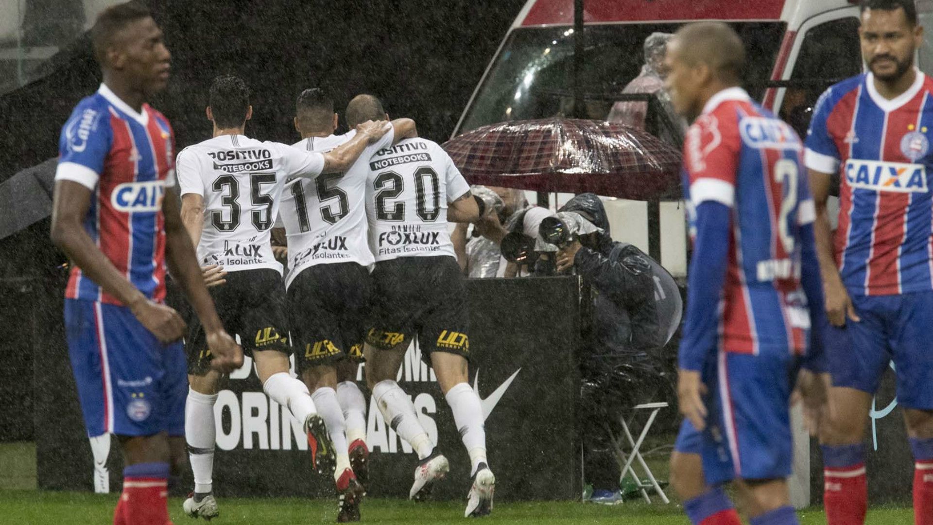 Danilo, Ralf e Danilo Avellar - Corinthians x Bahia - 27/10/2018