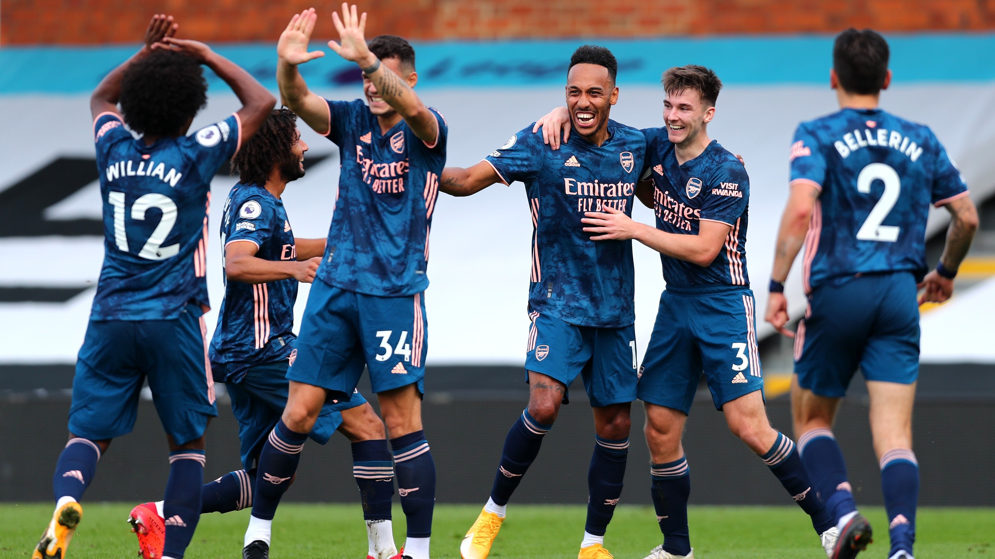 Aubameyang Fulham Arsenal Premier League 2020/21