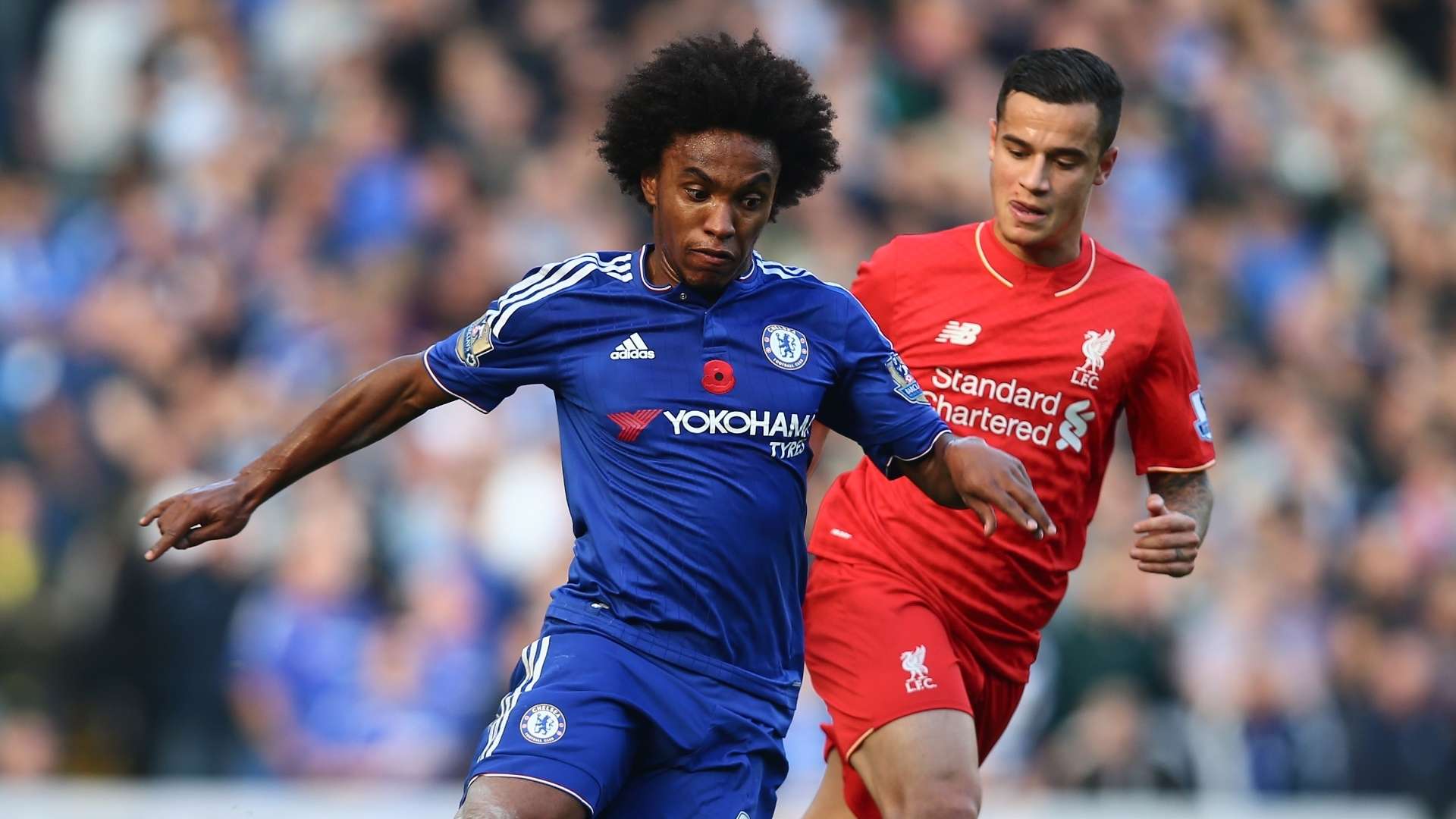 Willian, Coutinho, Chelsea vs Liverpool