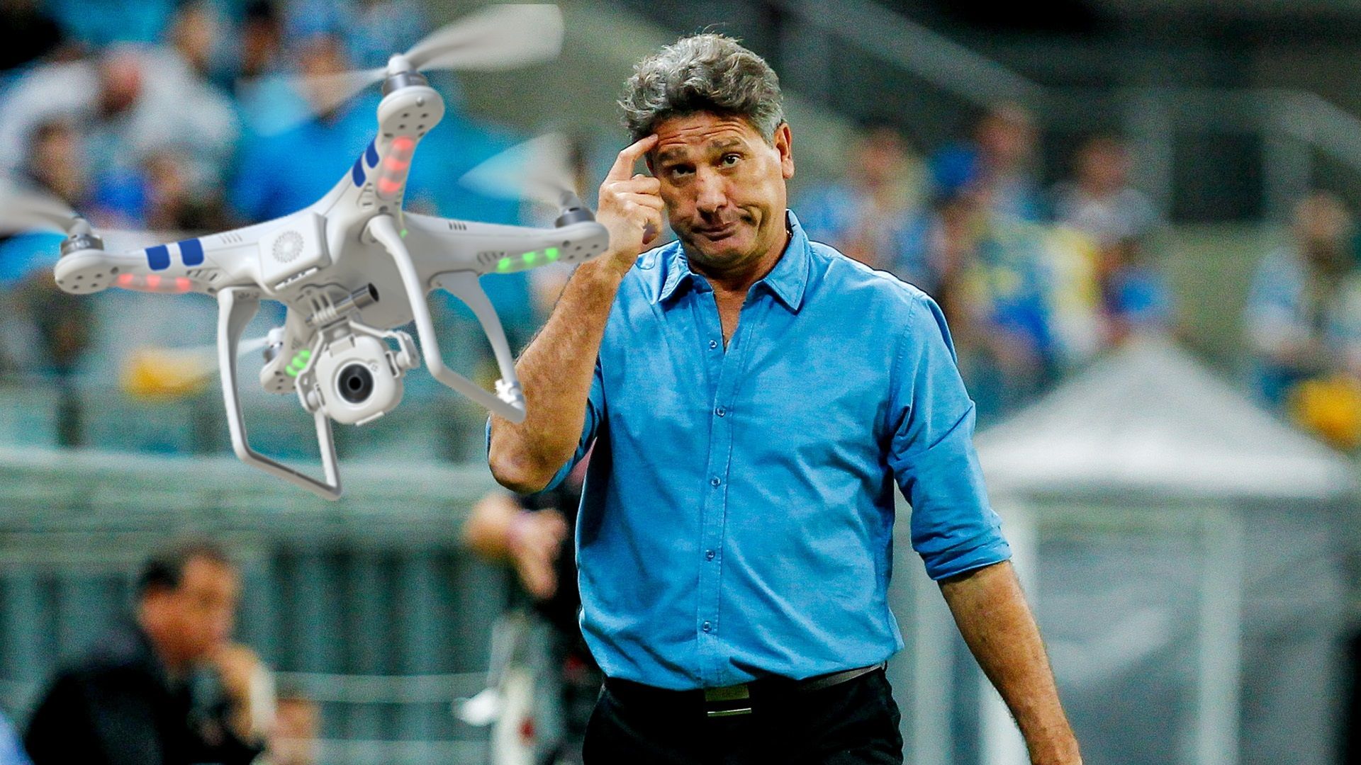 Renato Gaúcho grêmio drone 21 11 2017