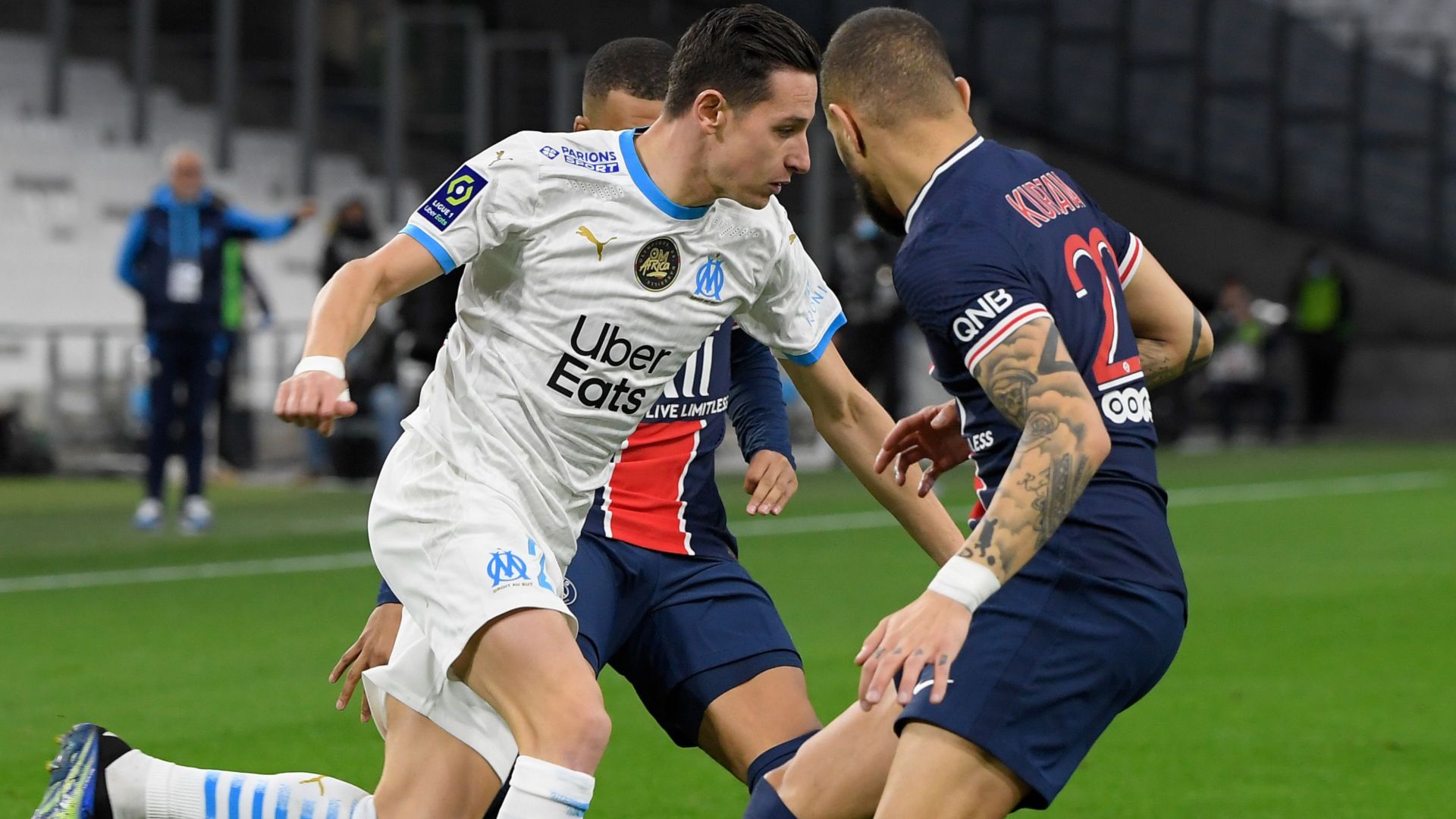 Layvin Kurzawa Florian Thauvin Marseille PSG Ligue 1 07022021
