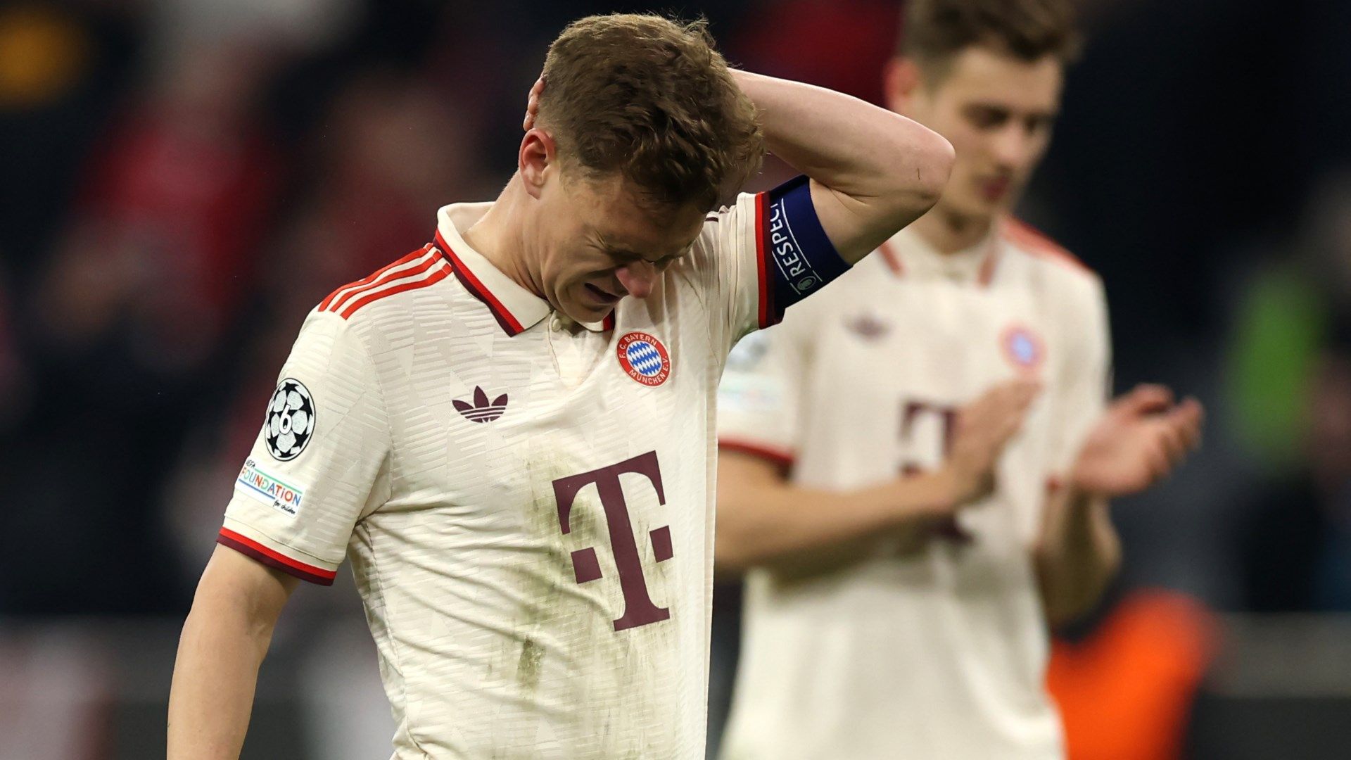"Von Lautaro gefressen": Joshua Kimmich steht nach dem Champions-League-Aus des FC Bayern München angeblich intern in der Kritik