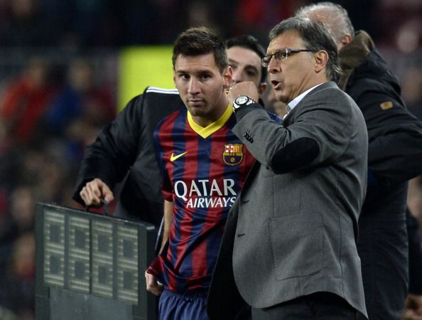 Lionel Messi Tata Martino Barcelona Getafe Copa del Rey 01082014