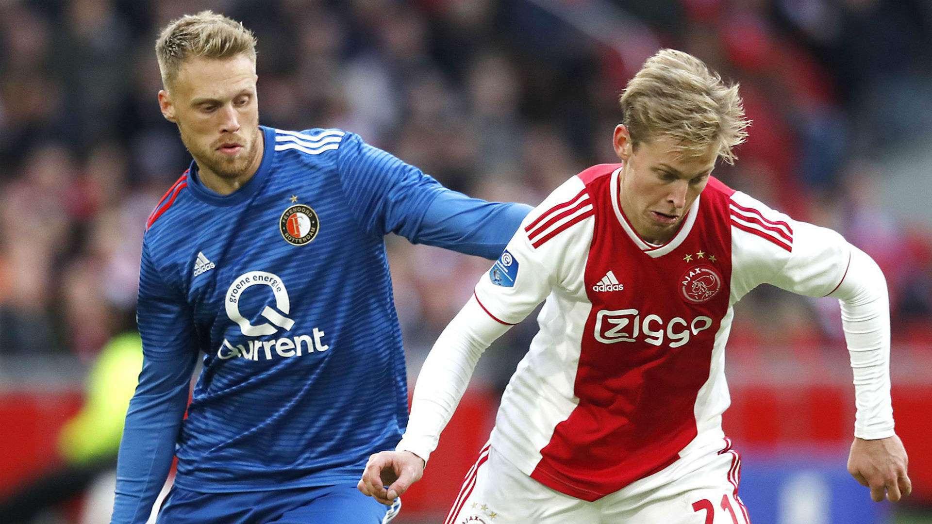 Nicolai Jorgensen Feyenoord Frenkie de Jong Ajax 2018