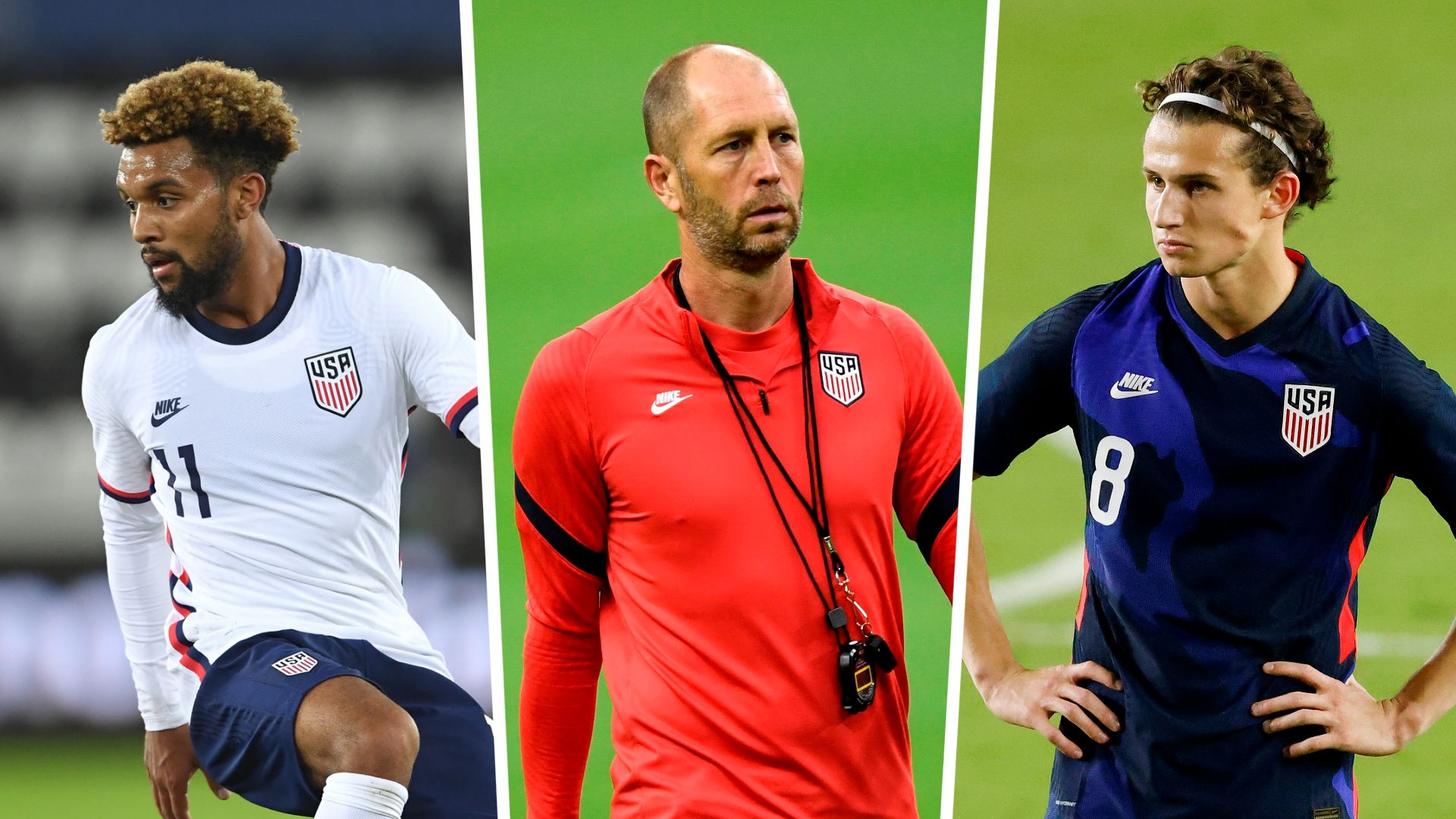 De la Fuente Berhalter Aaronson USMNT split