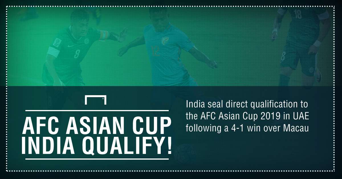 India vs Macau AFC Asian Cup