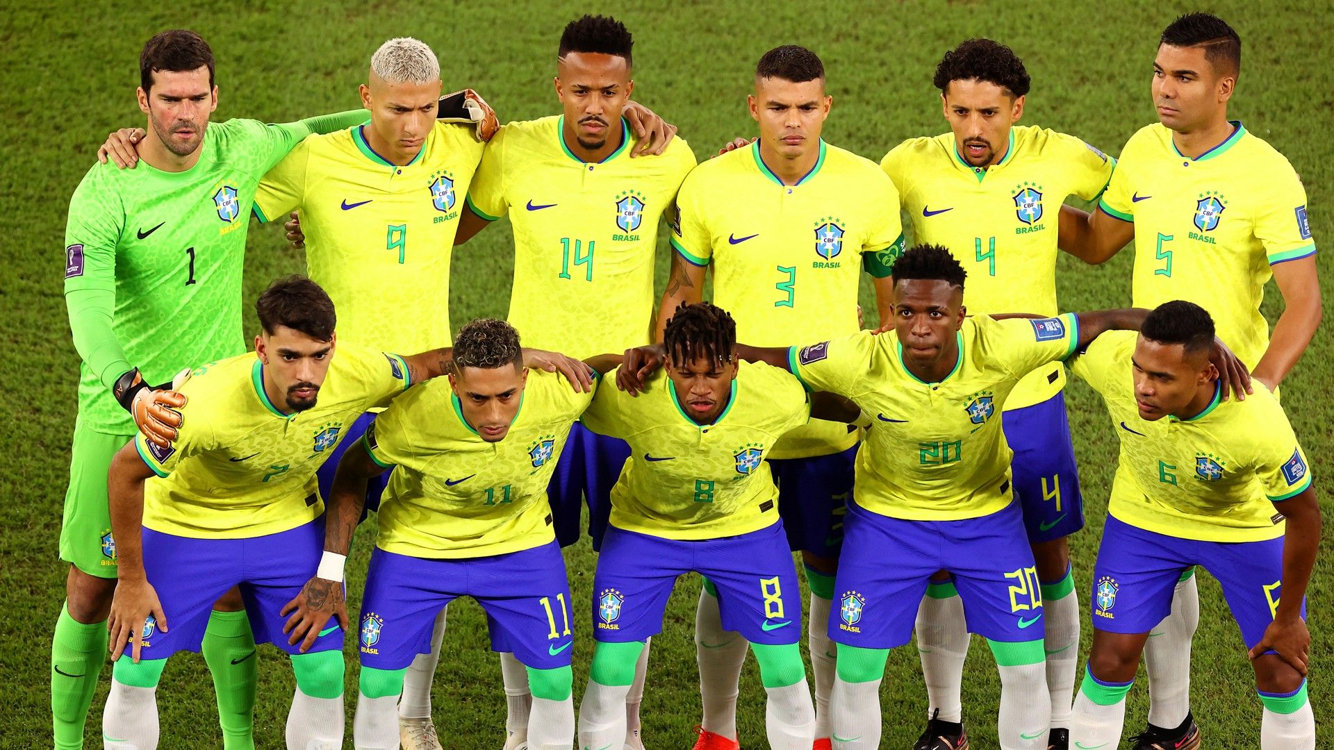 Time titular, Brasil x Suíça, Copa do Mundo 2022