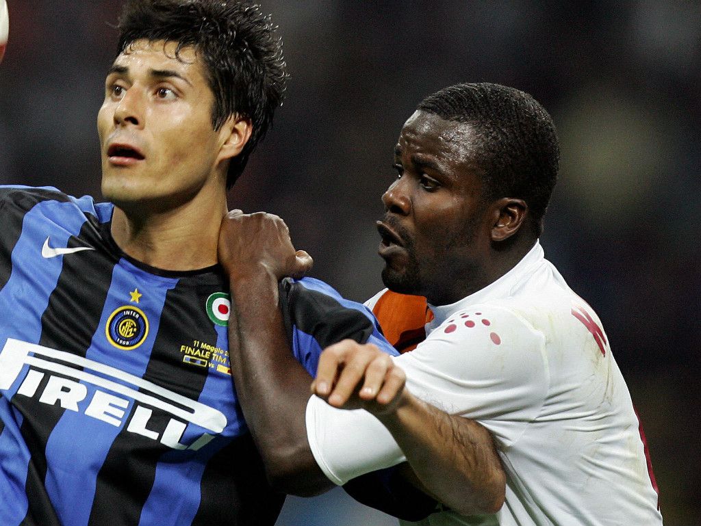 Julio Cruz Samuel Kuffour Inter Roma Coppa Italia 05112006