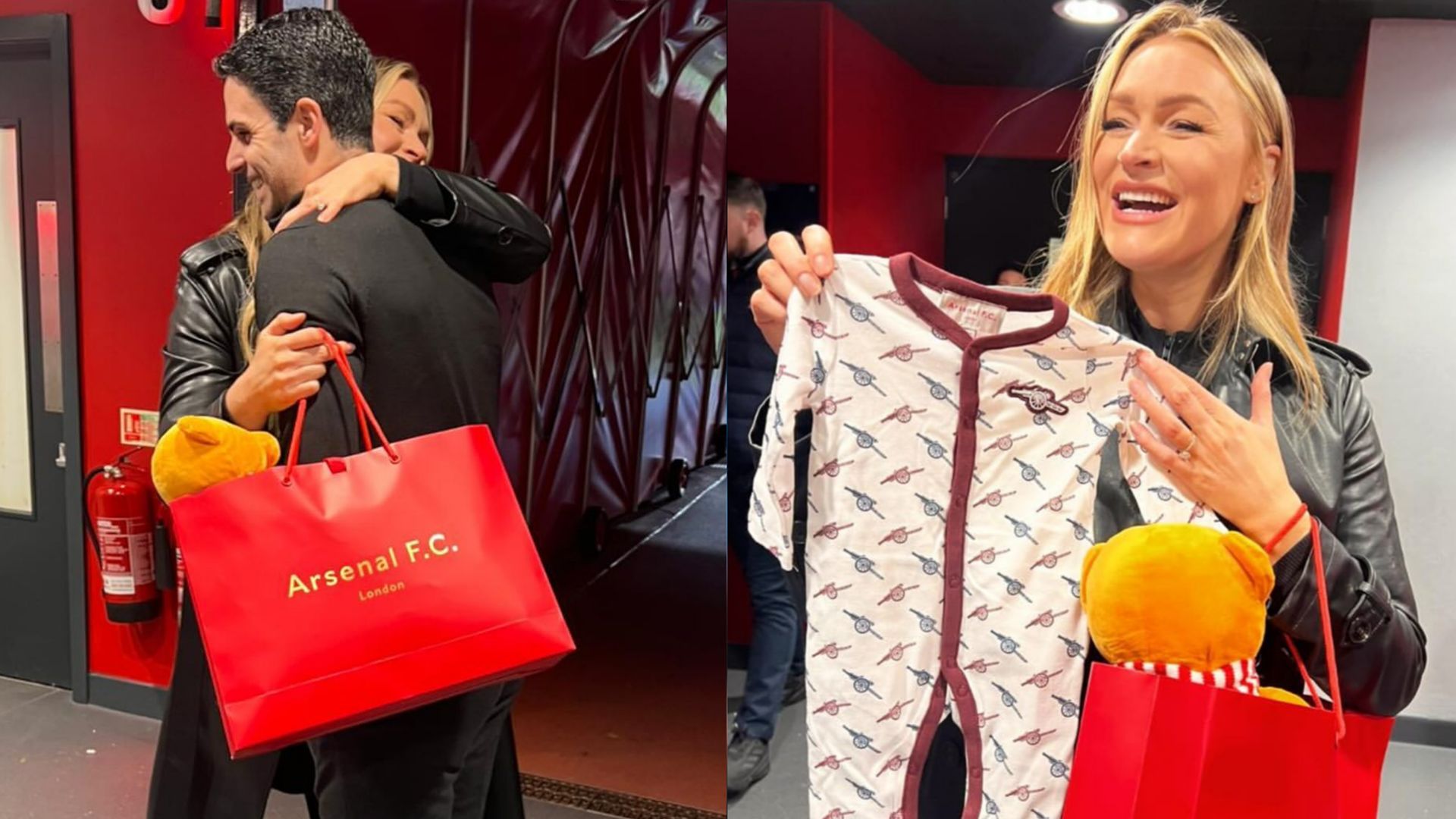 Mikel Arteta Laura Woods Arsenal