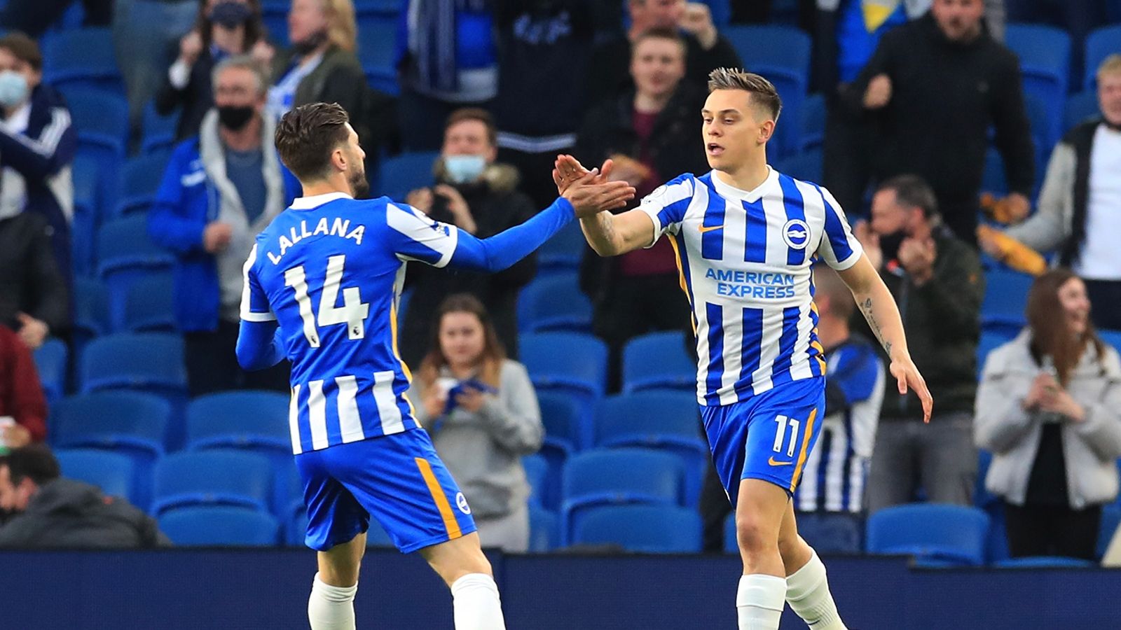 Leandro Trossard Adam Lallana Brighton