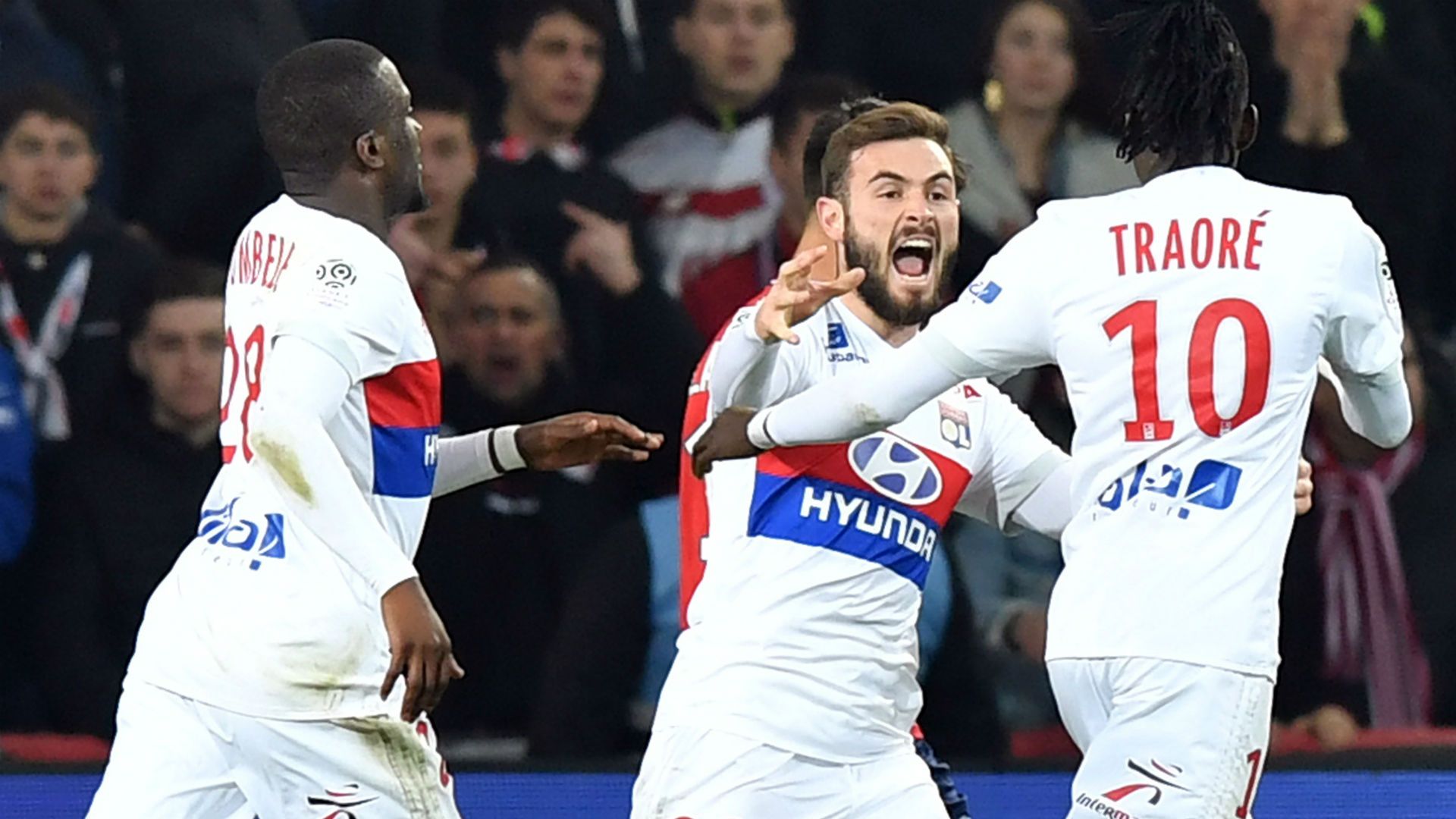 Bertrand Traore Lucas Tousart Lille Lyon Ligue 1 18022018