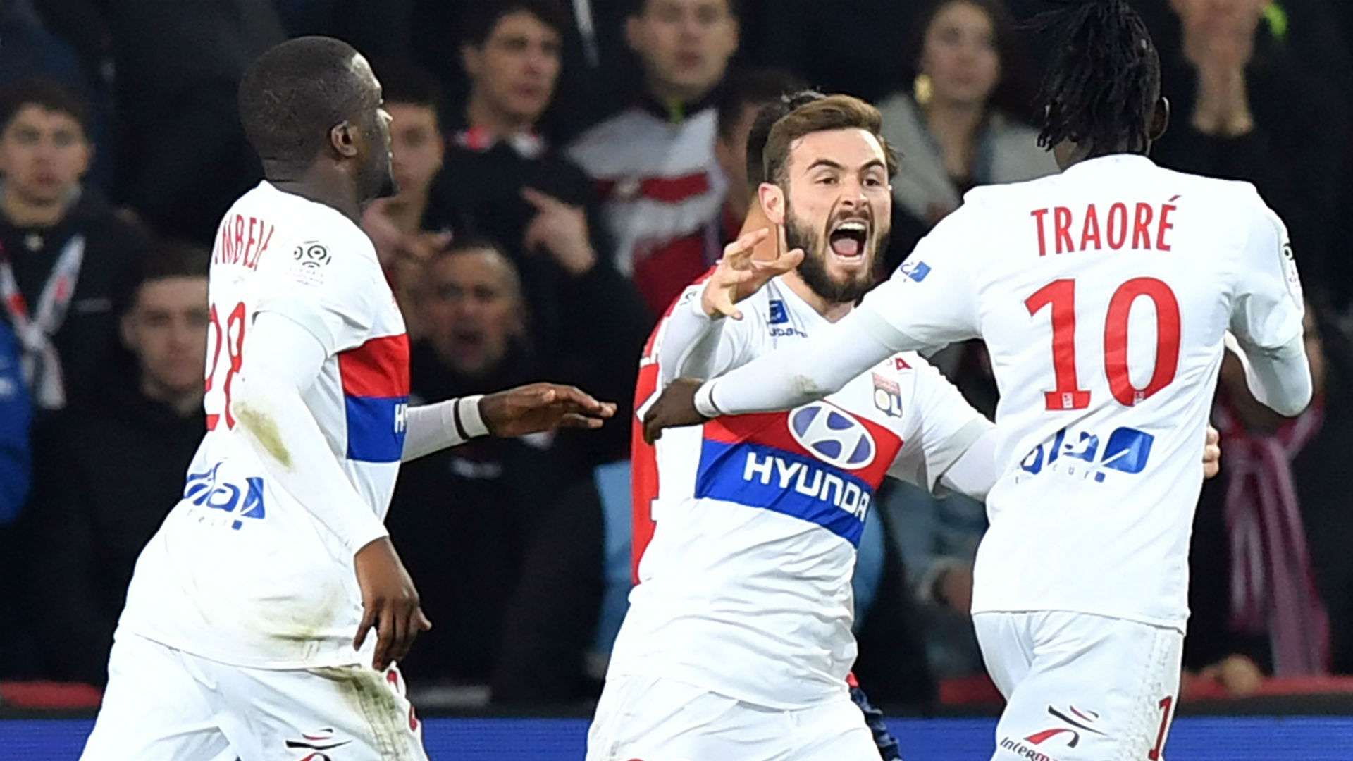 Bertrand Traore Lucas Tousart Lille Lyon Ligue 1 18022018