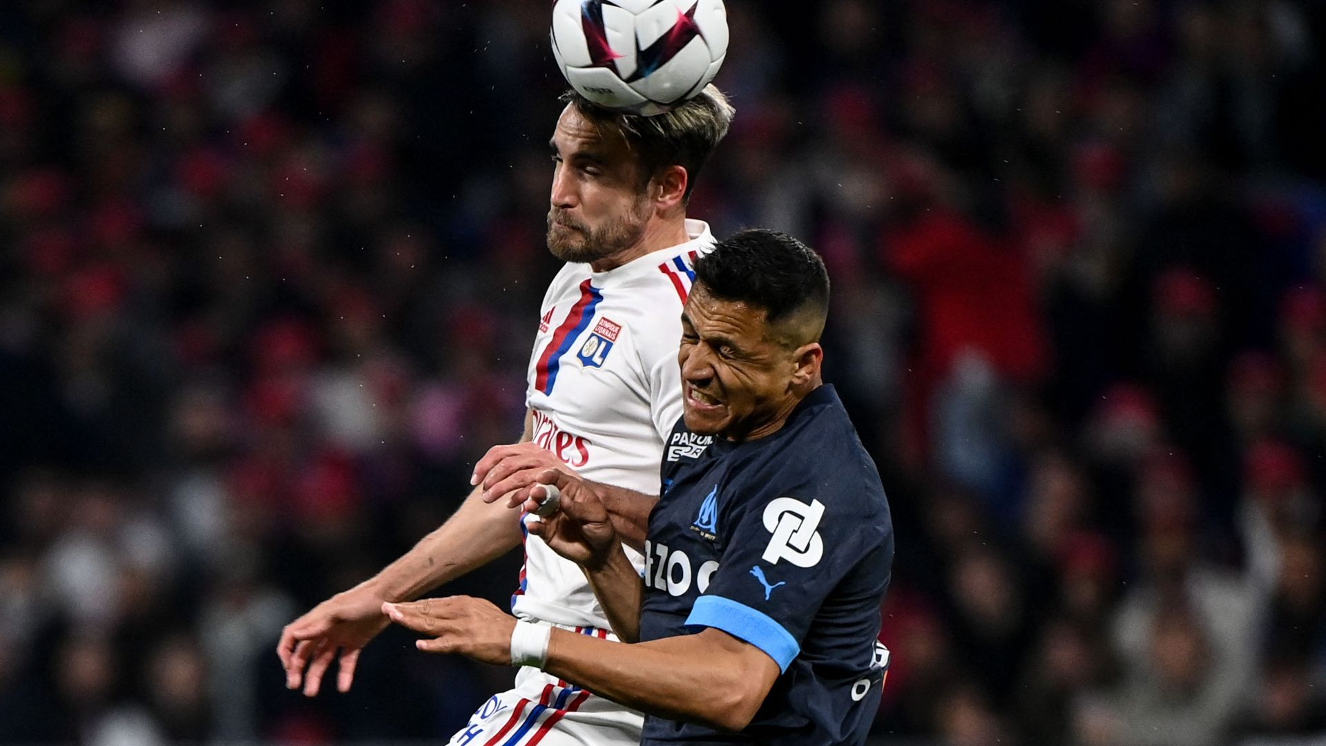 Alexis Sanchez Nicolas Tagliafico Lyon Marseille Ligue 1 23042023