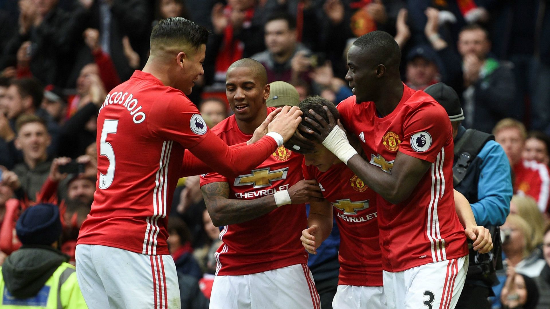 Manchester United celebrate