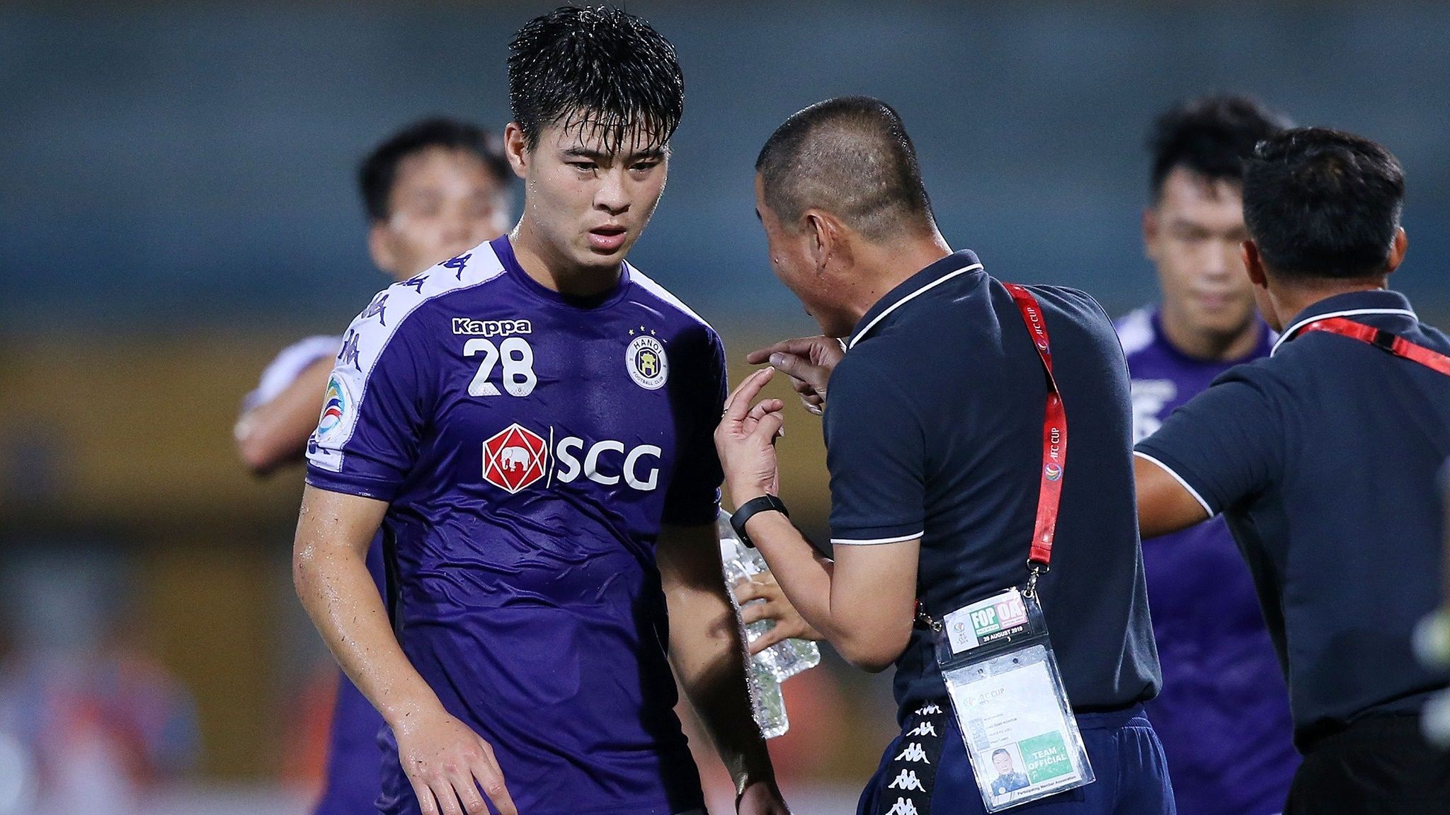 Coach Chu Dinh Nghiem vs Do Duy Manh | Ha Noi FC | V.League 2019