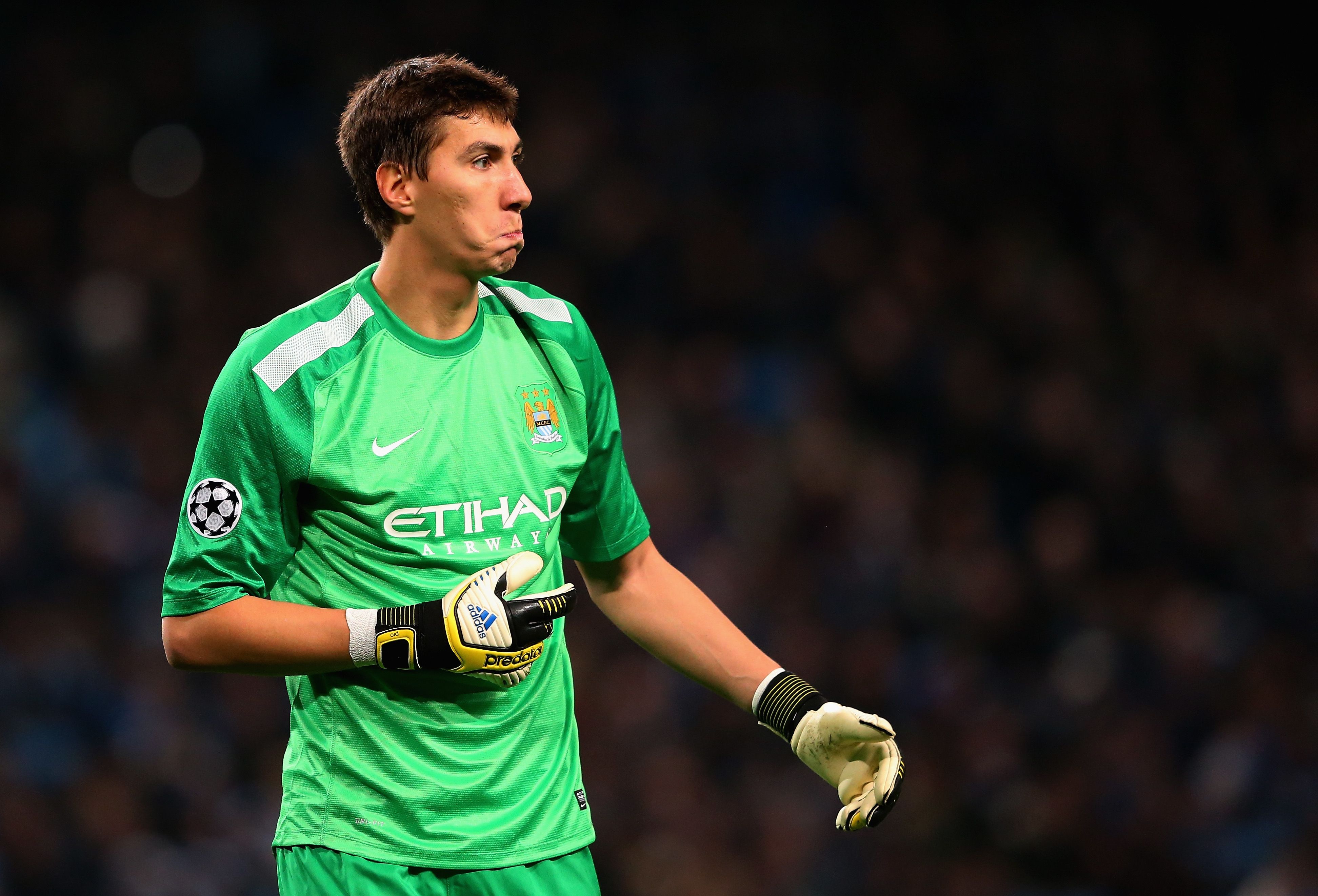 Manchester City goalkeeper Costel Pantilimon