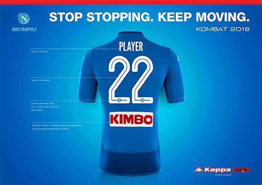 La nuova maglia del Napoli