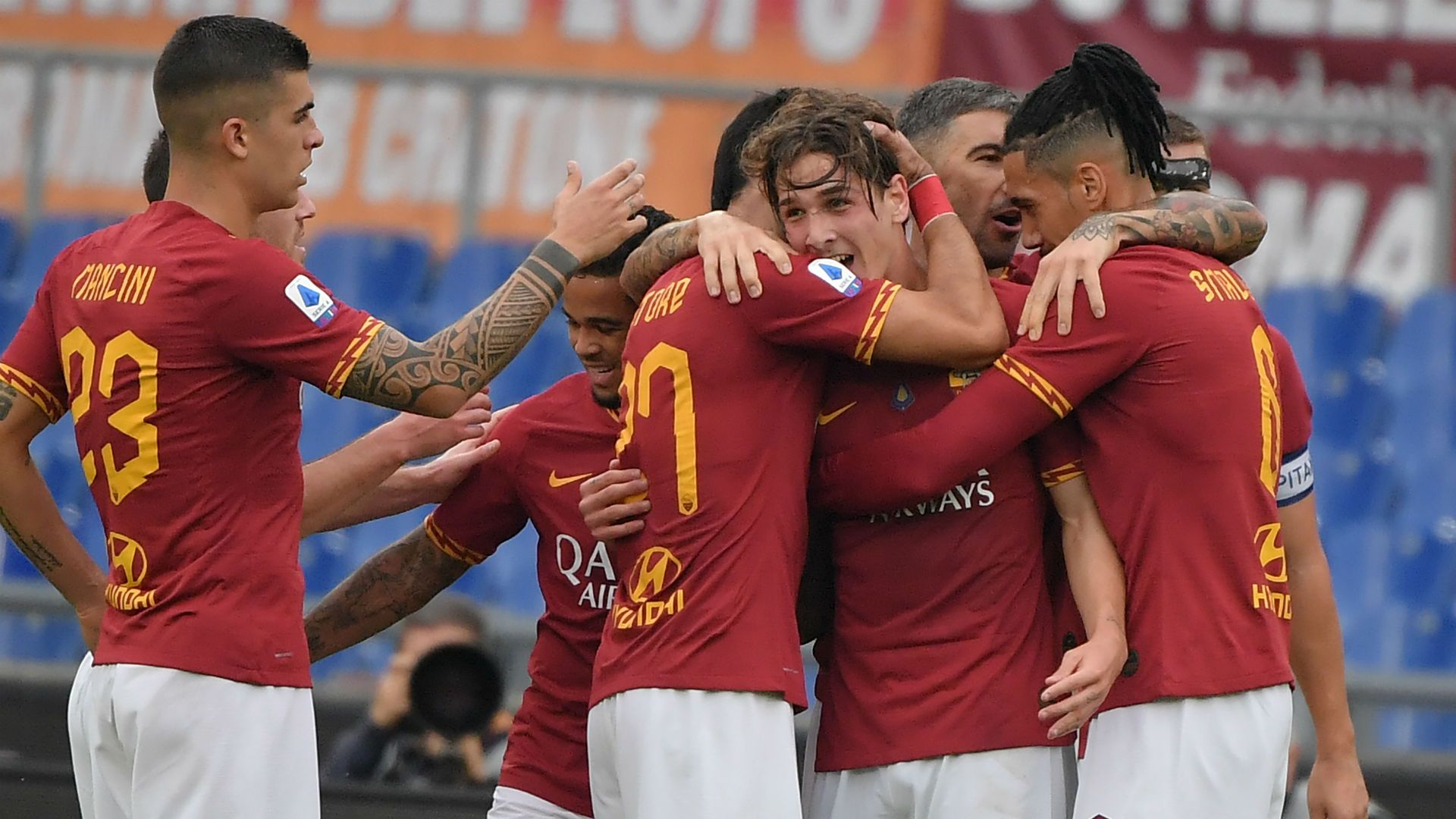 Roma v Napoli Celebration 11022019