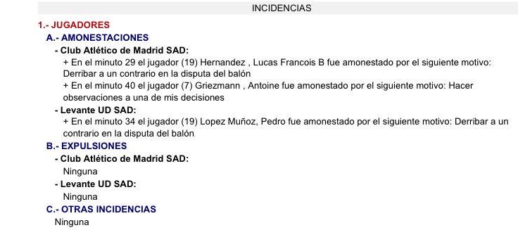 Acta arbitral Barcelona Atletico