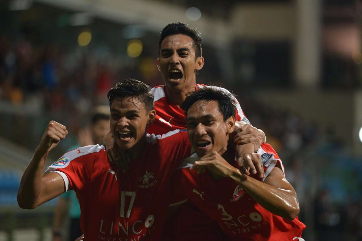 Home United celebrate