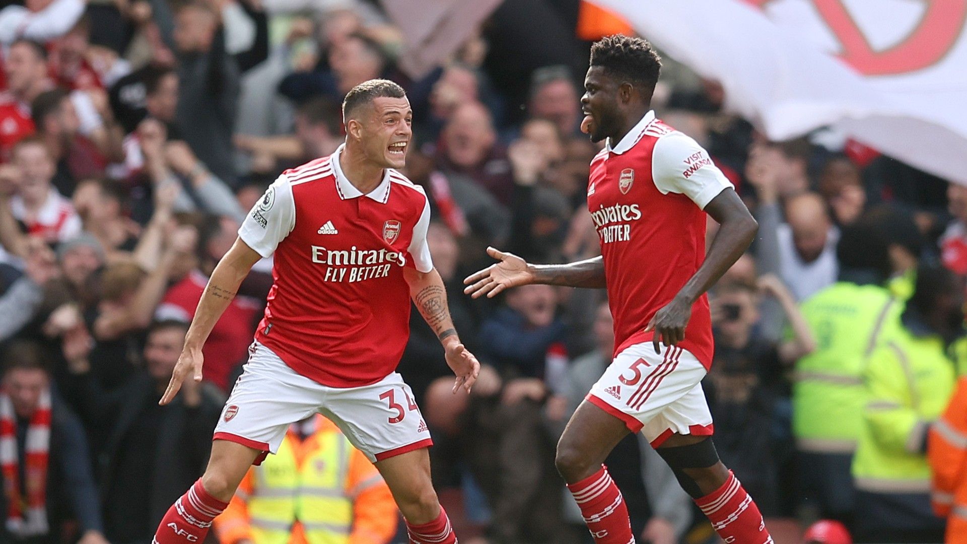 Thomas Partey Arsenal Tottenham 2022-23