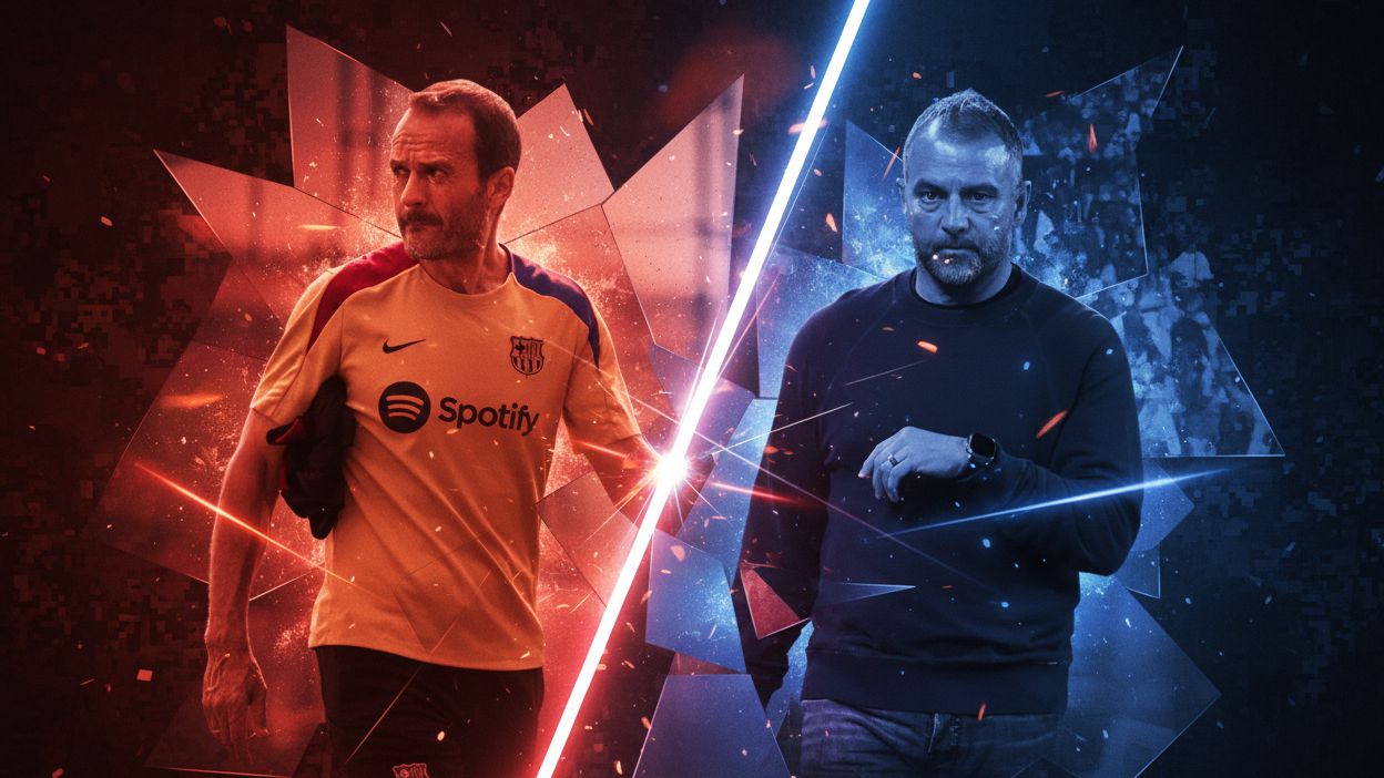 Hansi Flick Julio Tous Barcelona GOAL ONLY