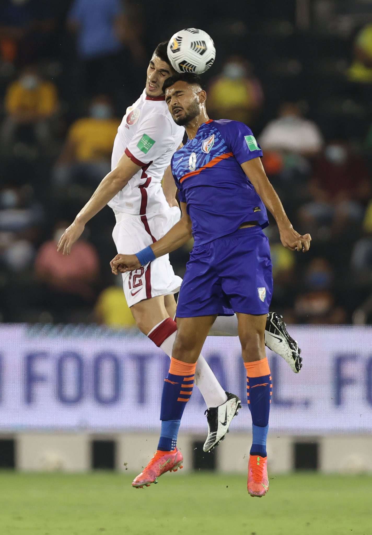 Manvir Singh playing against Qatar