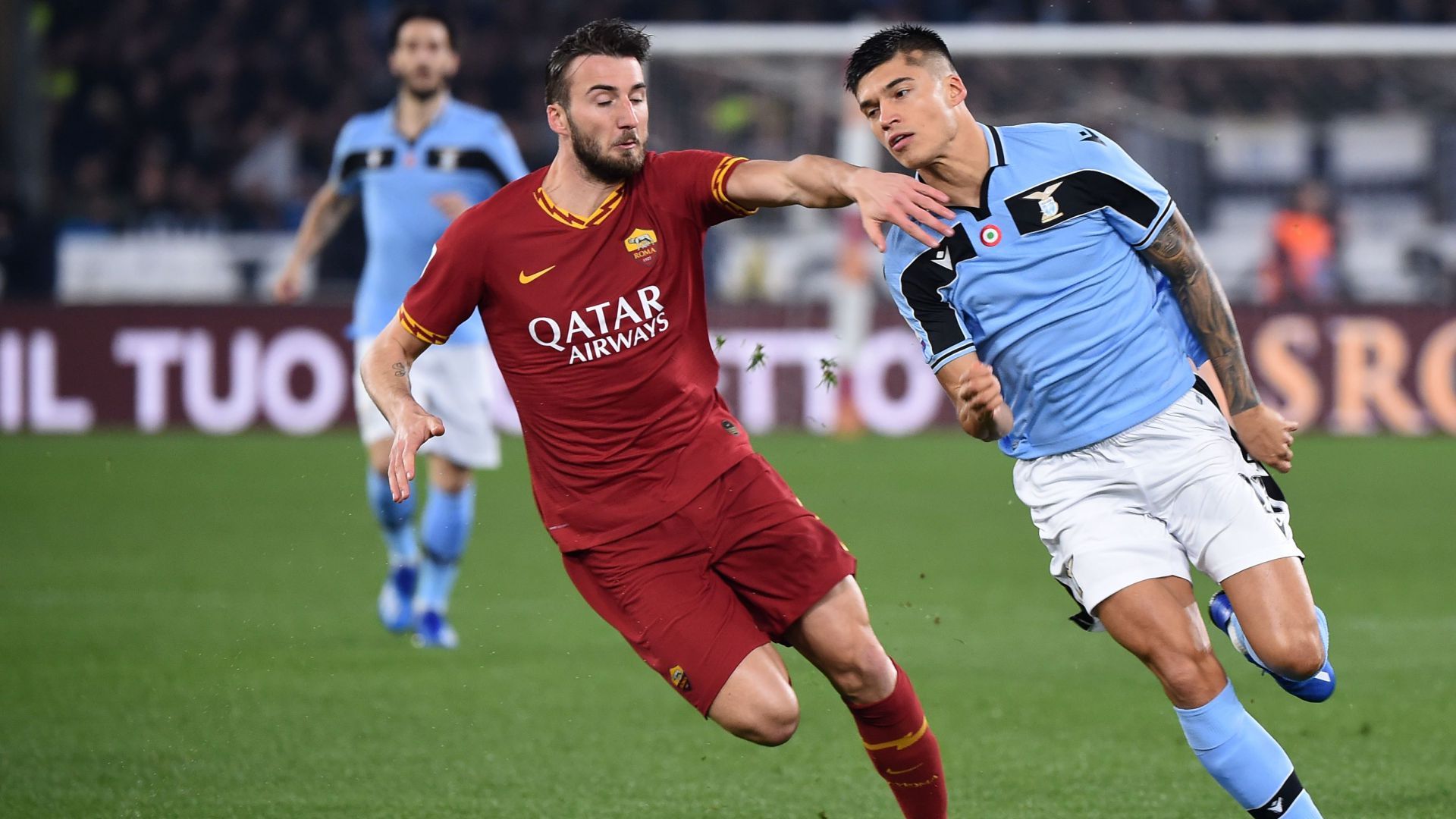 Bryan Cristante Joaquin Correa Roma Lazio Serie A