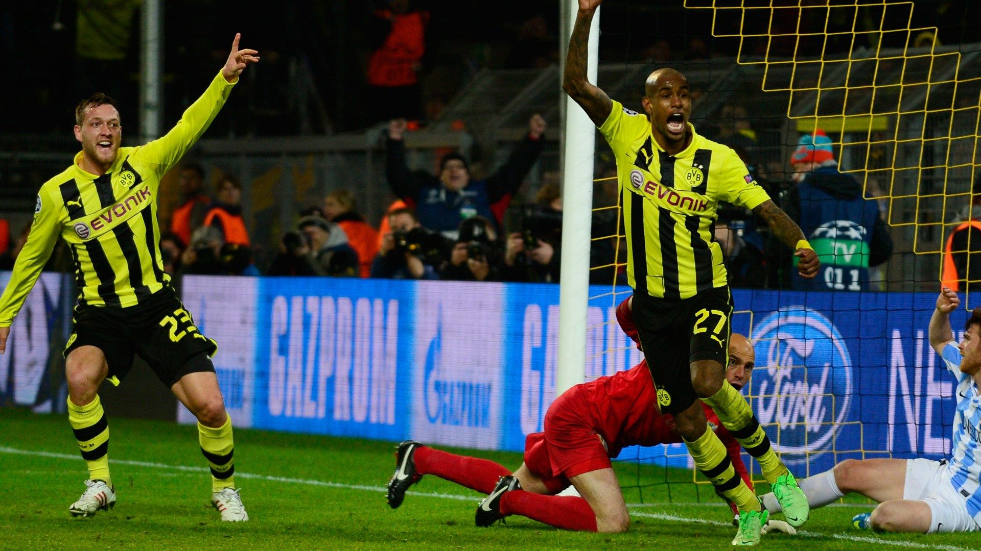 Julian Schieber Felipe Santana BVB Malaga 