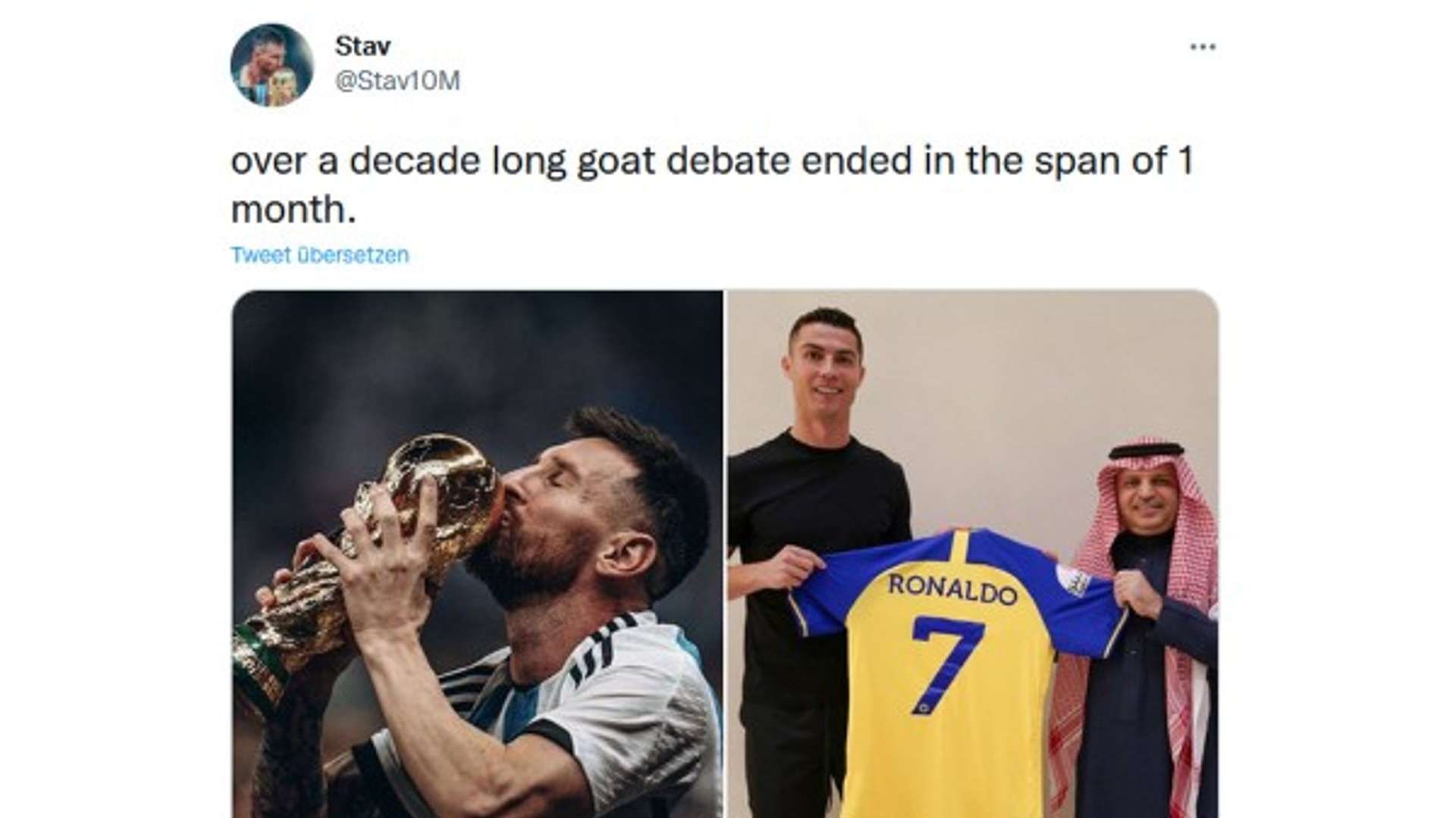 Cristiano Ronaldo Reaktionen