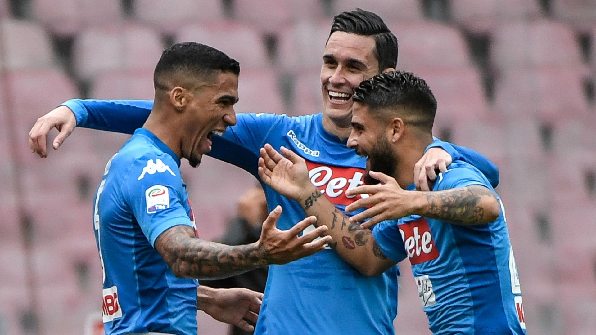 Allan Insigne Callejon Napoli Sassuolo Serie A
