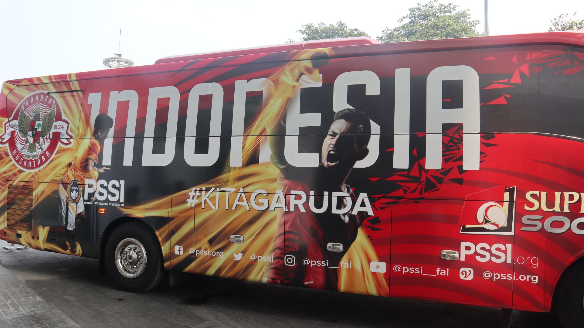 Peluncuran Bus Timnas Indonesia