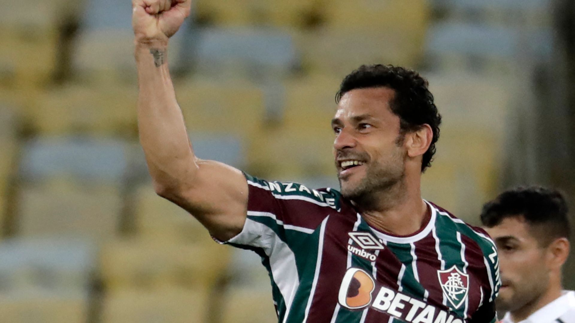 Fred comemora em Fluminense x Cerro Porteño, oitavas da Libertadores, 03082021