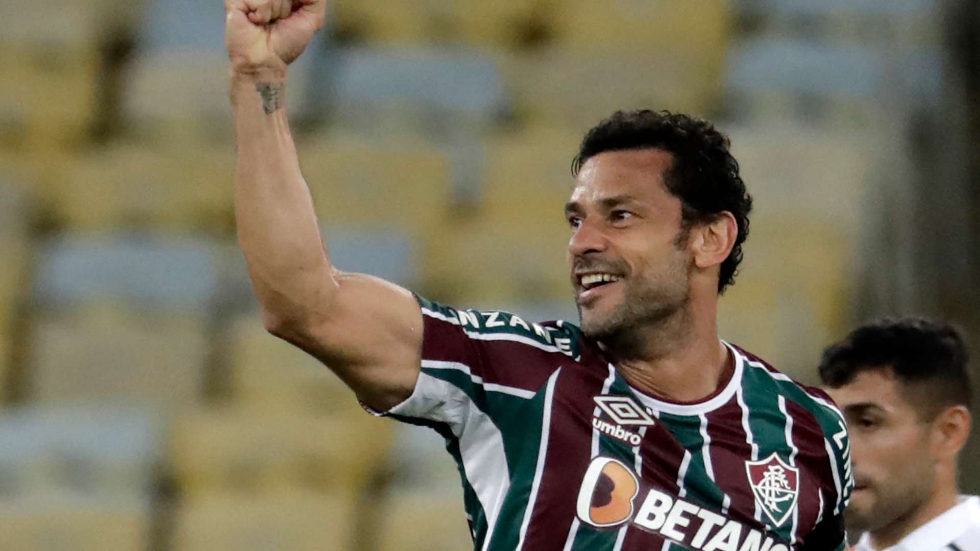 Fred comemora em Fluminense x Cerro Porteño, oitavas da Libertadores, 03082021