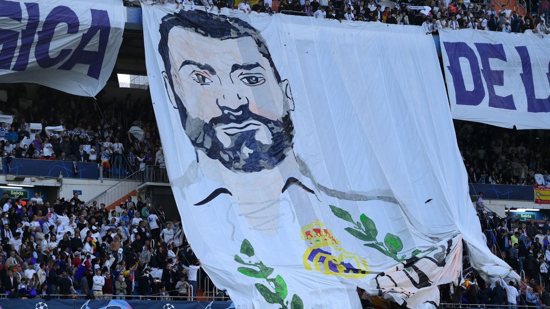 Tifo Bandera Benzema Real Madrid Manchester City 04052022