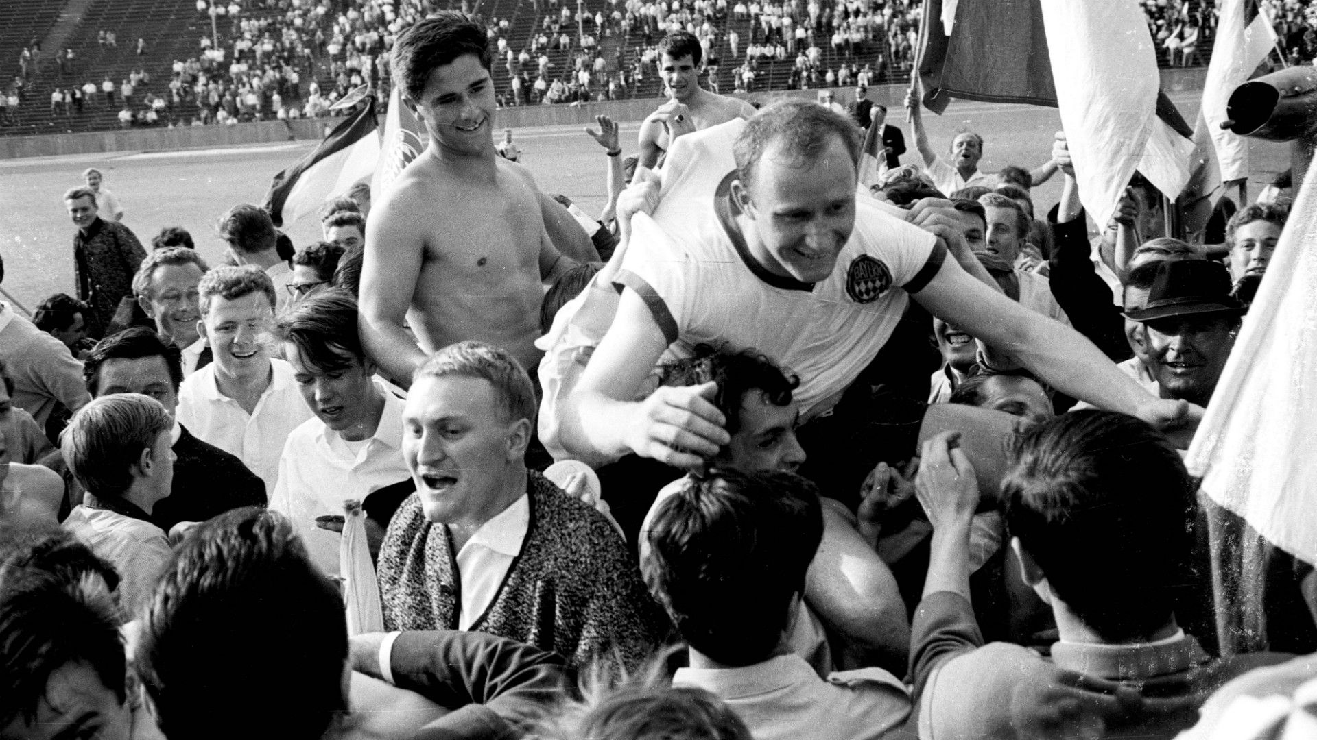 ONLY GERMANY Gerd Muller Dieter Brenninger FC Bayern Munchen 1965